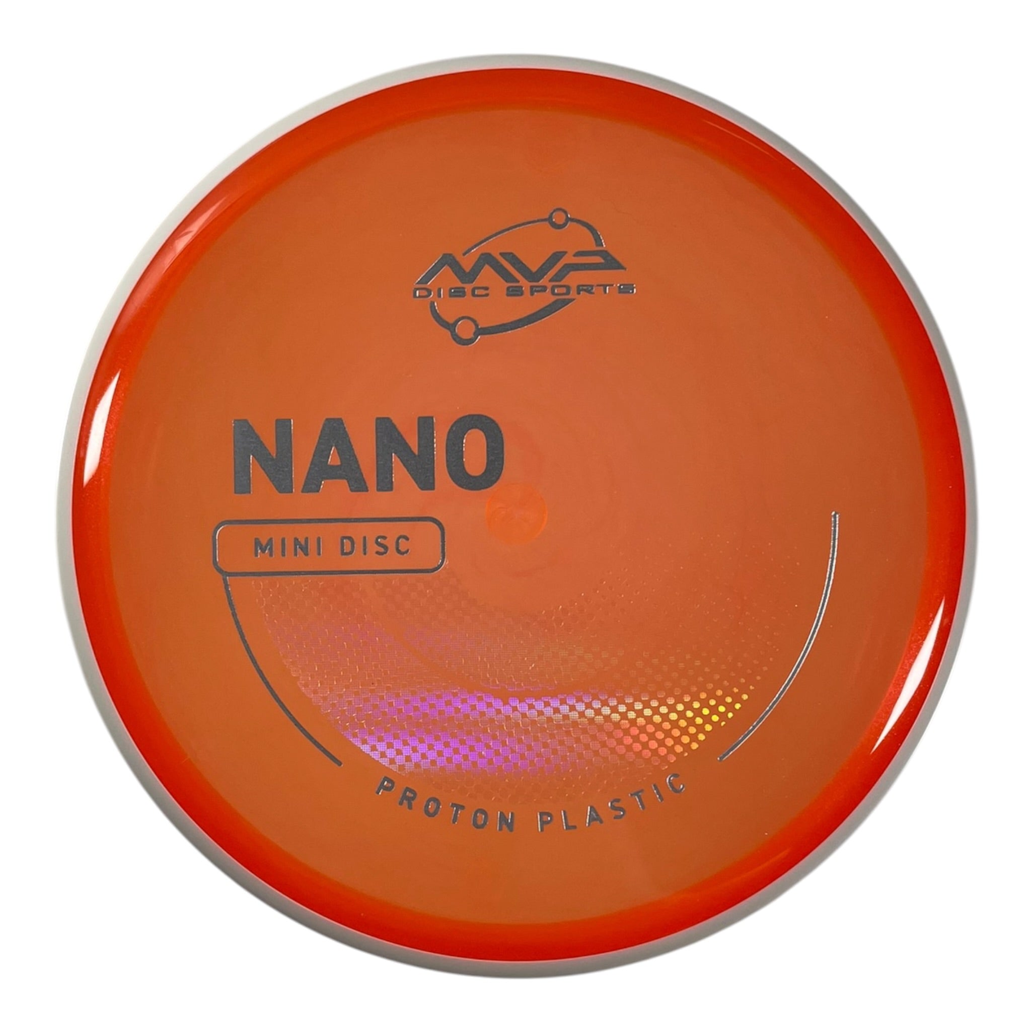 MVP Disc Sports MVP Nano Mini Marker Disc | Proton | Orange (Project Lab Coat) Disc Golf