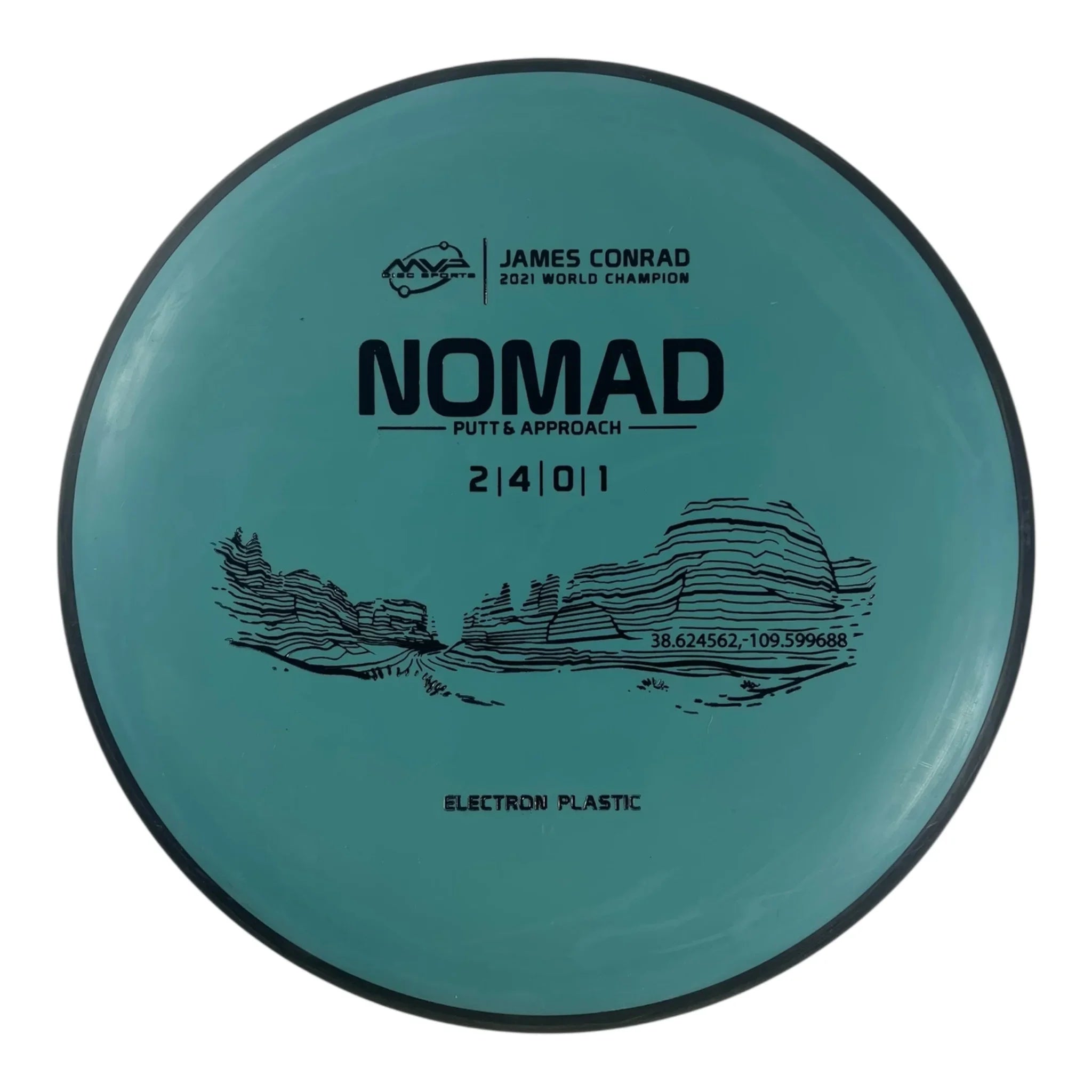 MVP Disc Sports Nomad | Electron | Green/Black 173g (James Conrad) Disc Golf