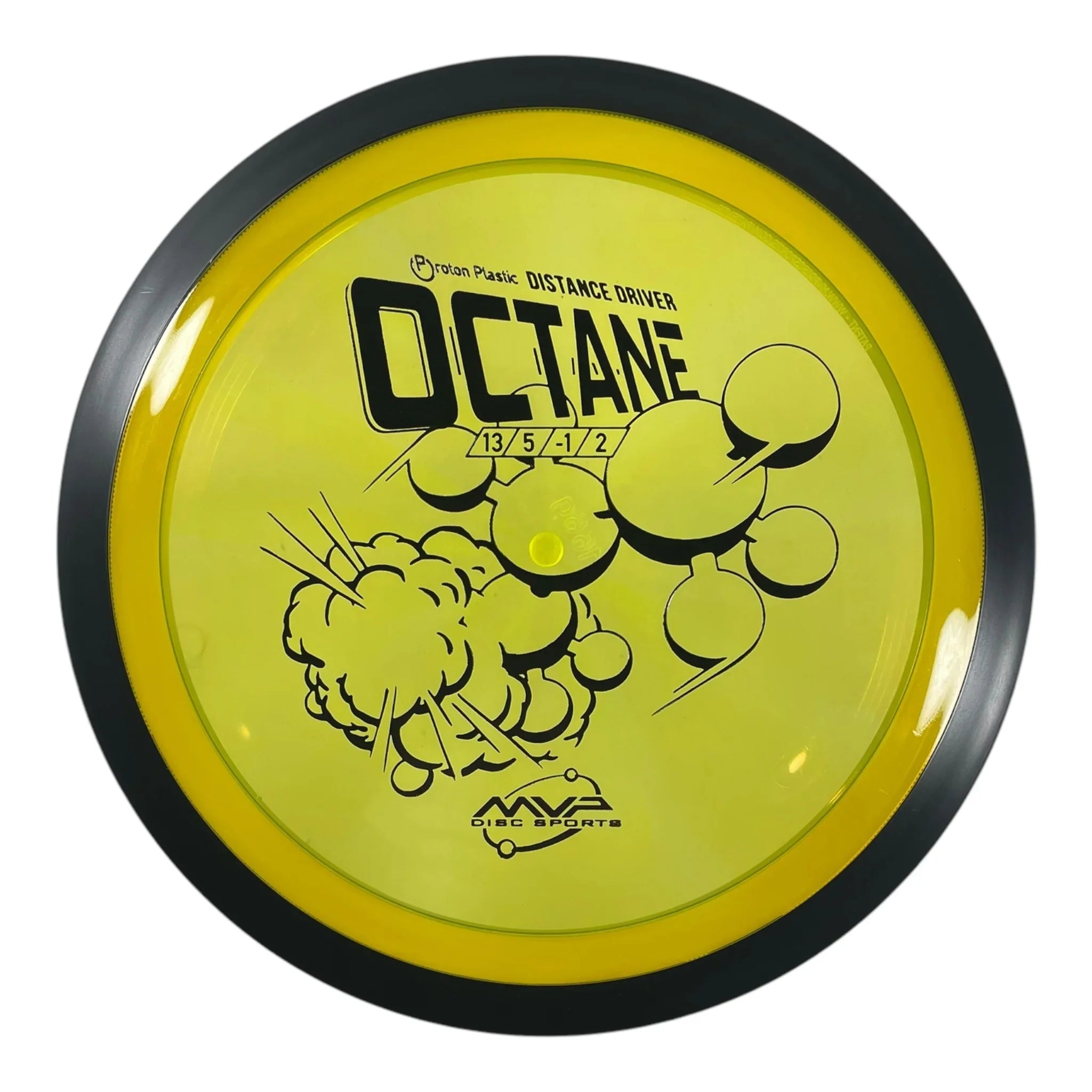 MVP Disc Sports Octane | Proton | Yellow/Black 166g Disc Golf
