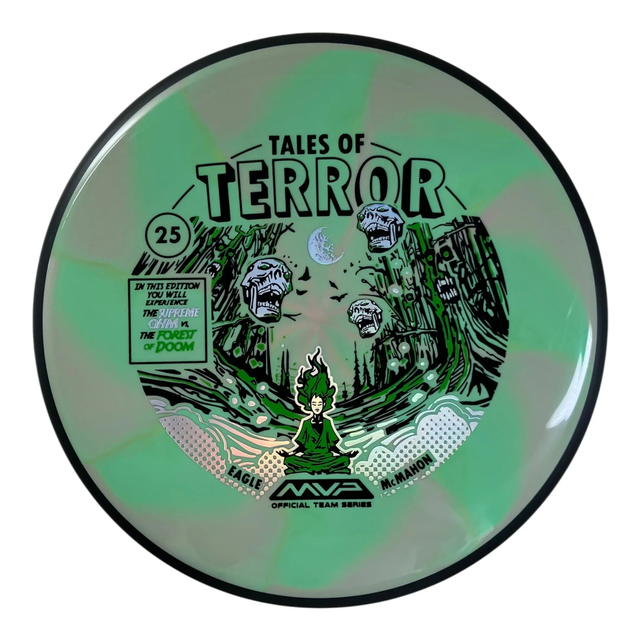 MVP Disc Sports Ohm | Cosmic Neutron | Green/Black 174g (Eagle McMahon Halloween 2025) Disc Golf