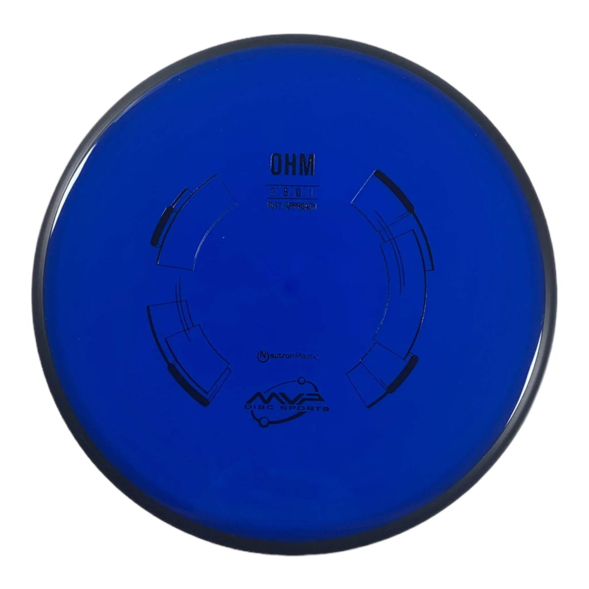 MVP Disc Sports Ohm | Neutron | Blue/Black 166g Disc Golf