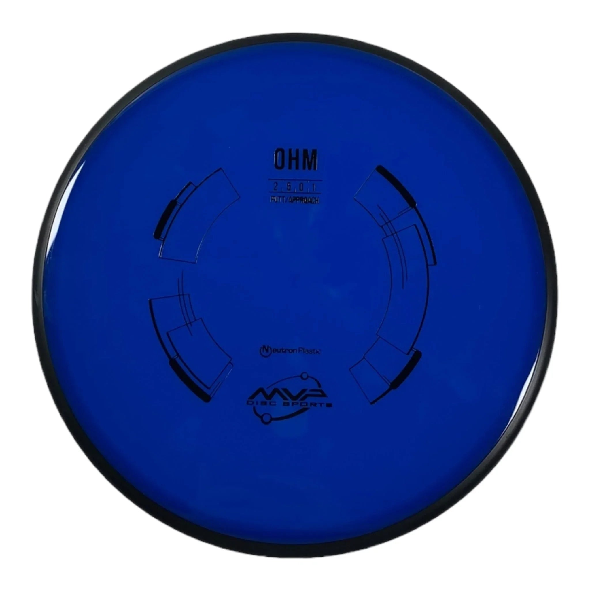 MVP Disc Sports Ohm | Neutron | Blue/Black 173g Disc Golf