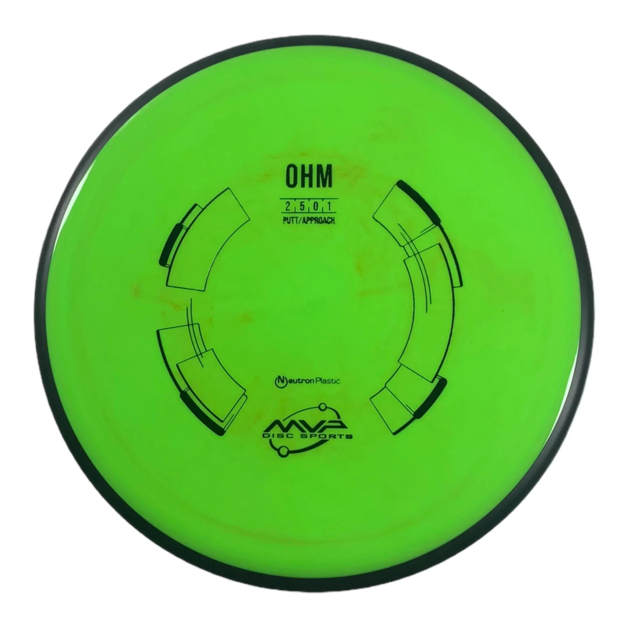 MVP Disc Sports Ohm | Neutron | Green/Black 167g Disc Golf