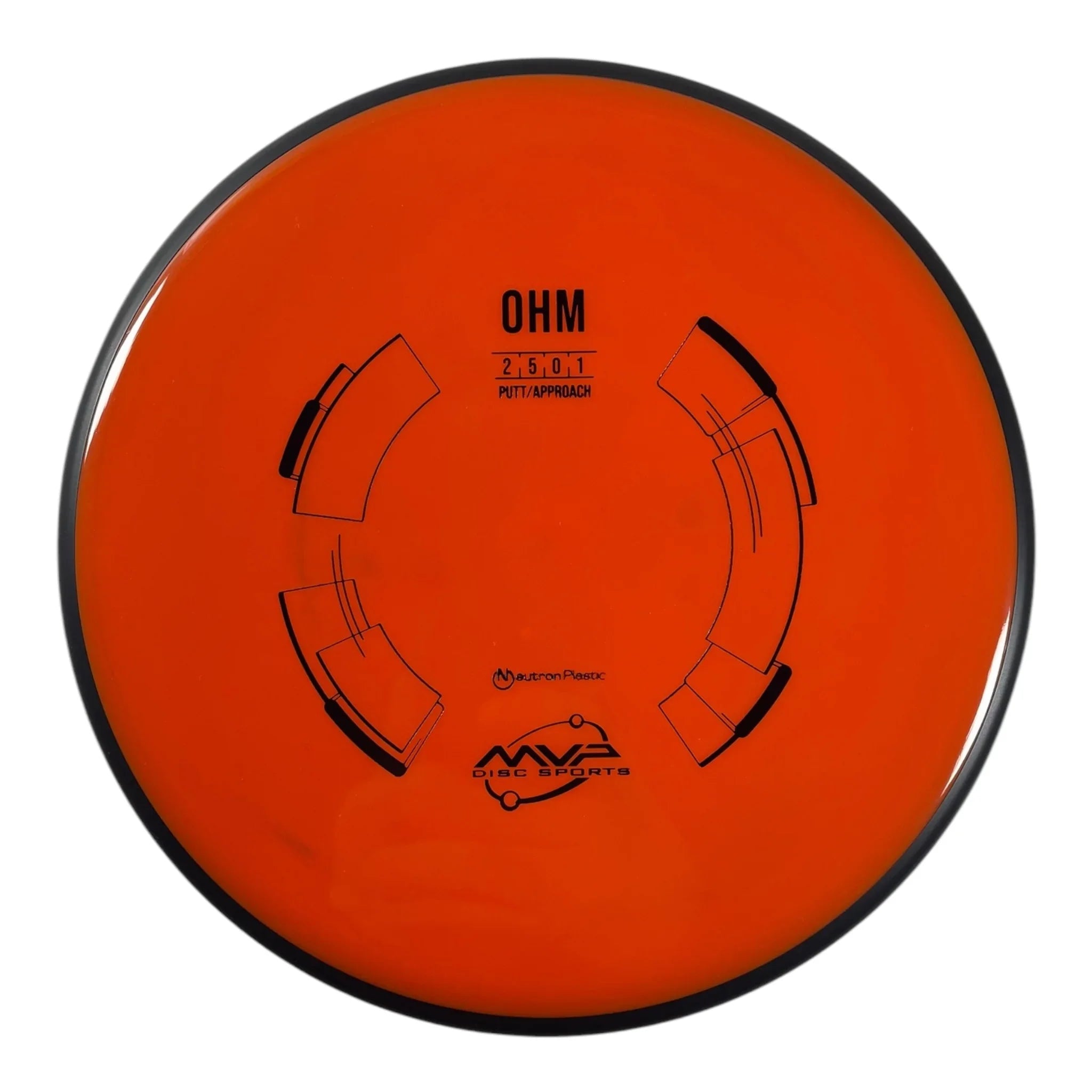 MVP Disc Sports Ohm | Neutron | Orange/Black 170g Disc Golf