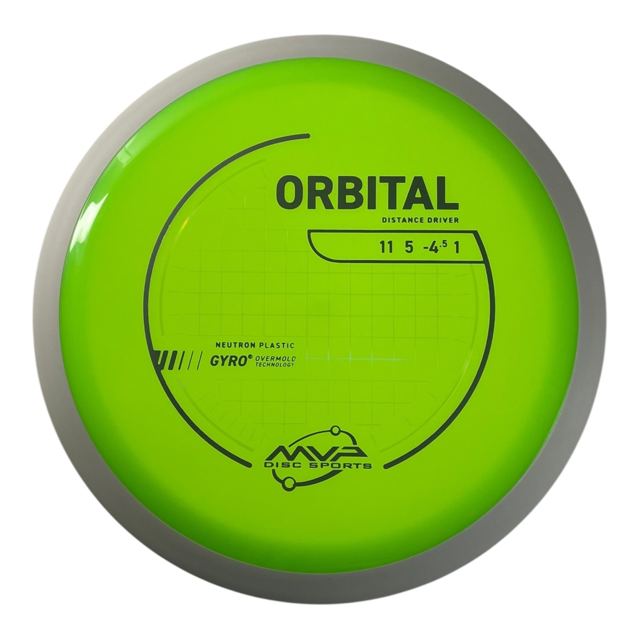 MVP Disc Sports Orbital | Neutron | Green/White 168-172g (Project Lab Coat) Disc Golf