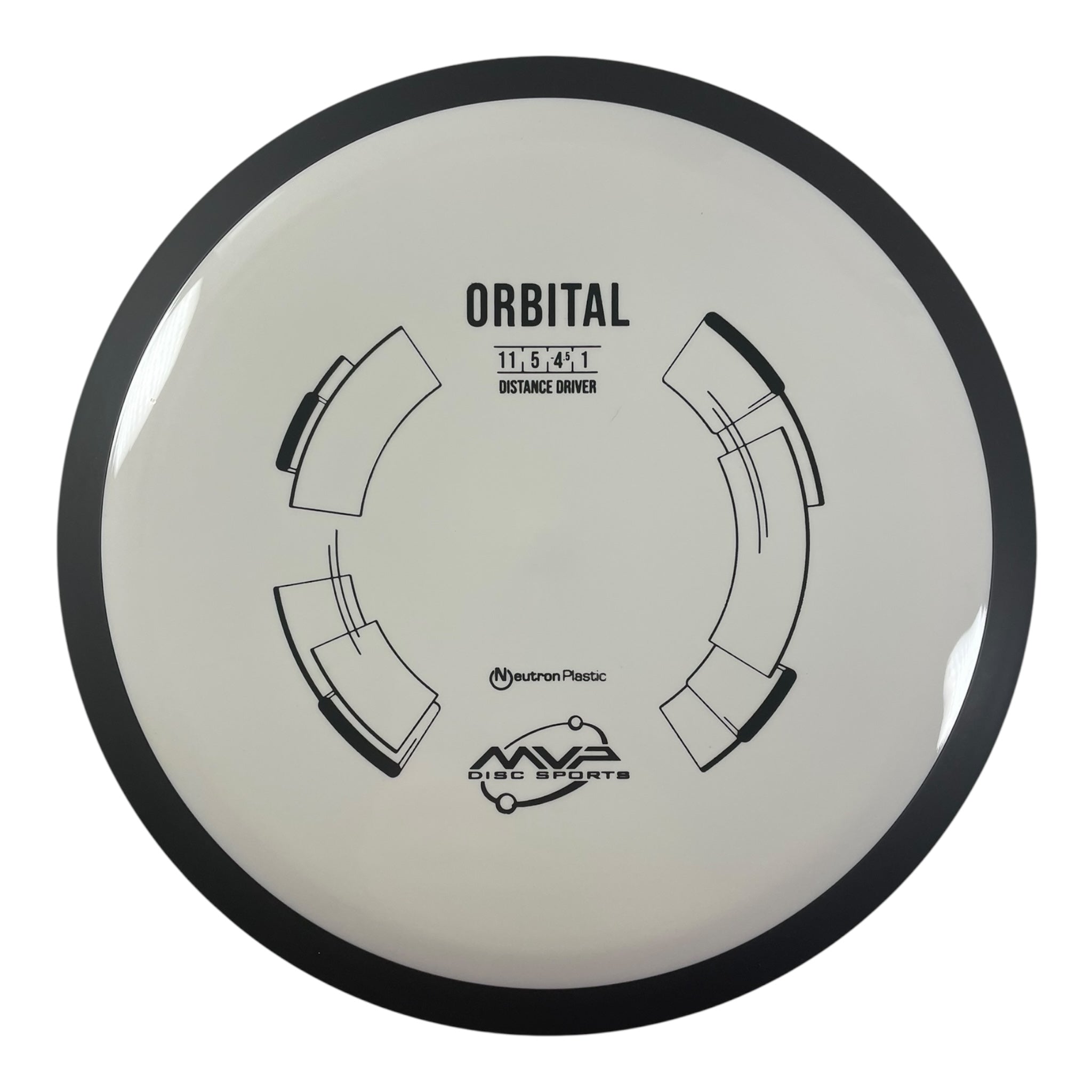 MVP Disc Sports Orbital | Neutron | White/Black 164-174g Disc Golf