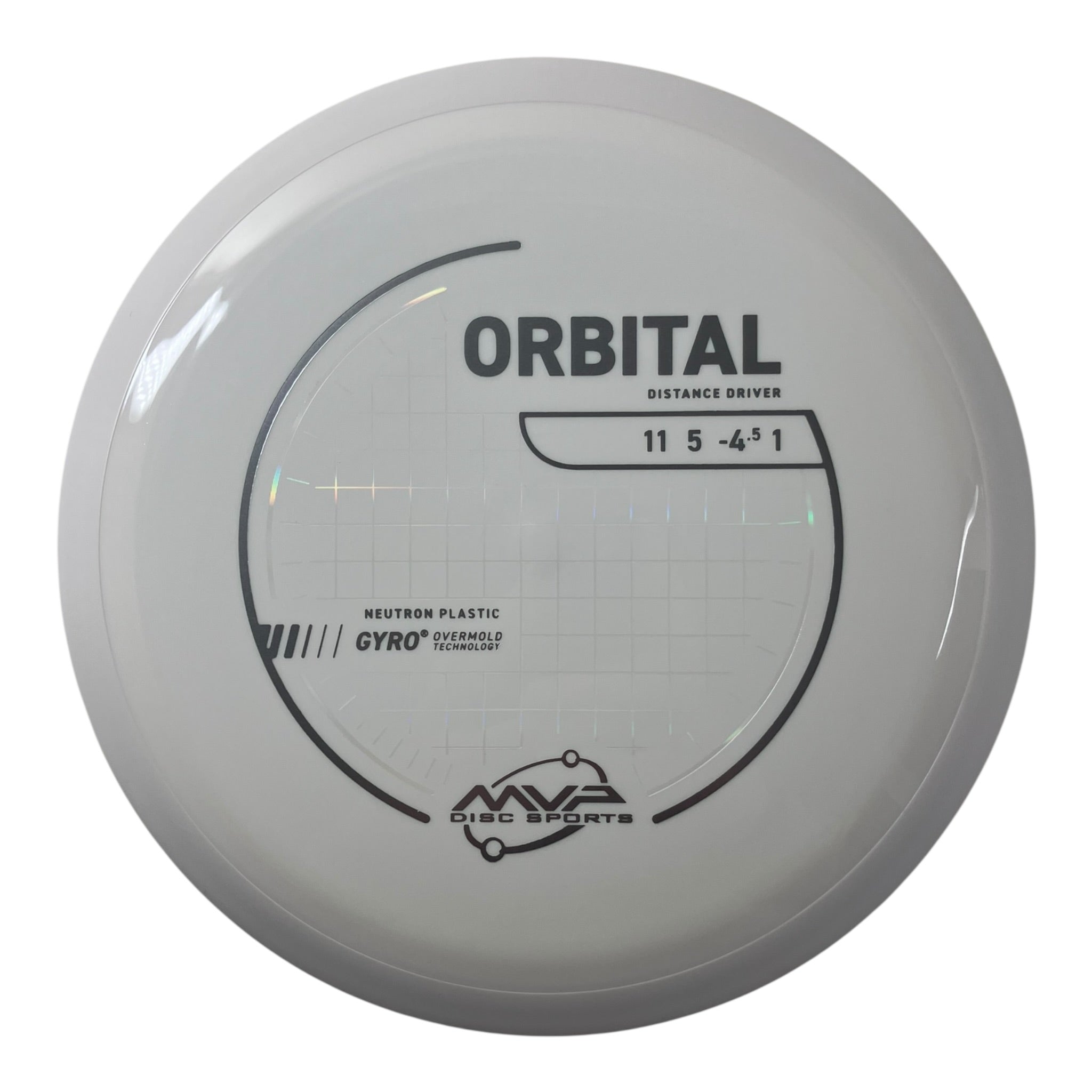 MVP Disc Sports Orbital | Neutron | White/White 163-166g (Project Lab Coat) Disc Golf