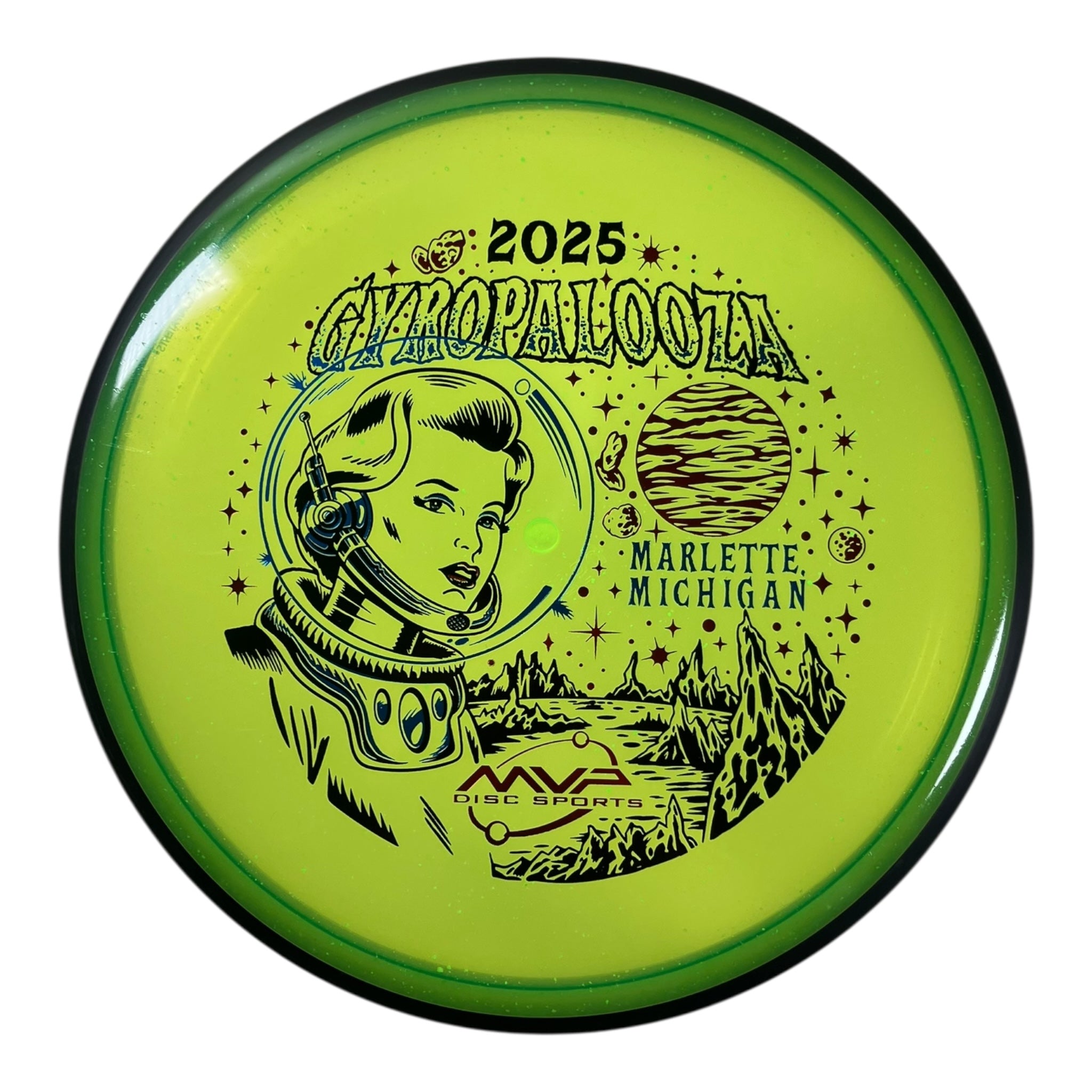 MVP Disc Sports Particle | Particle Glow Proton | Green/Black 175g (Gyropalooza 2025) Disc Golf