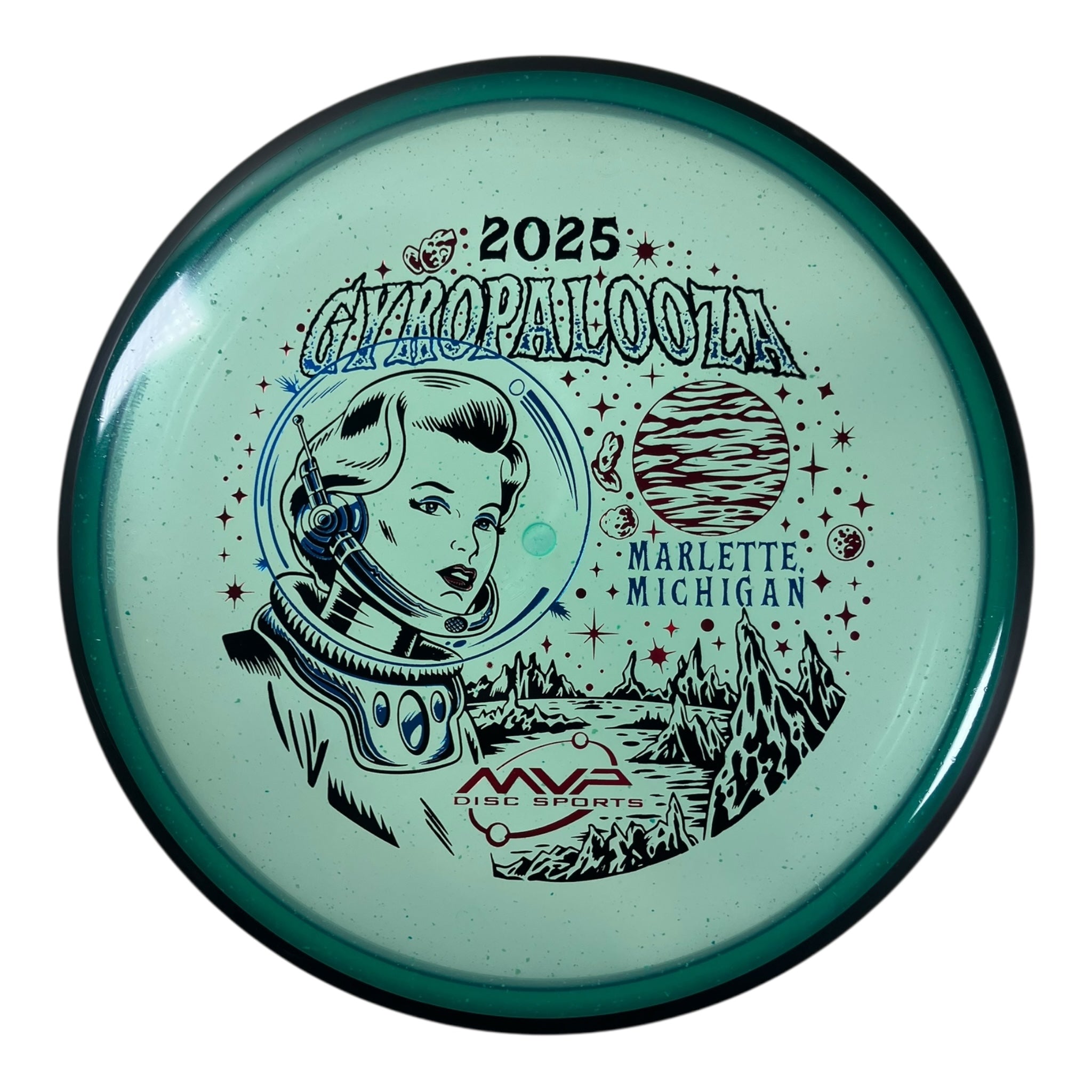 MVP Disc Sports Particle | Particle Glow Proton | Teal/Black 173-175g (Gyropalooza 2025) Disc Golf