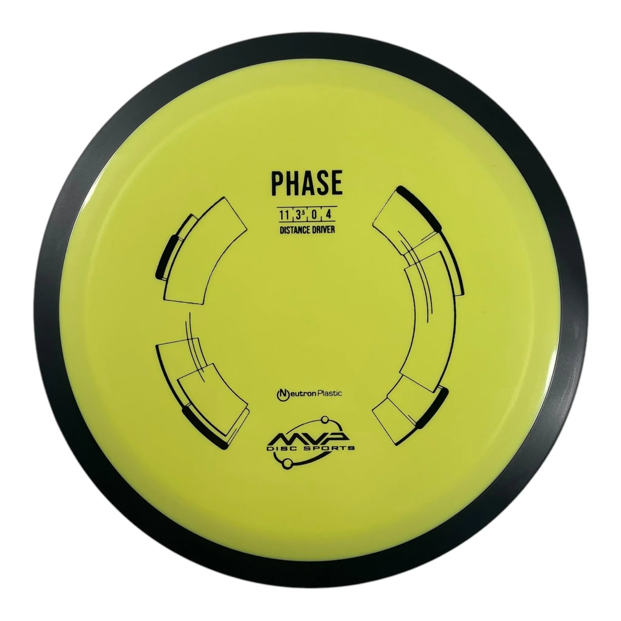 MVP Disc Sports Phase | Neutron | Yellow/Black 169g Disc Golf