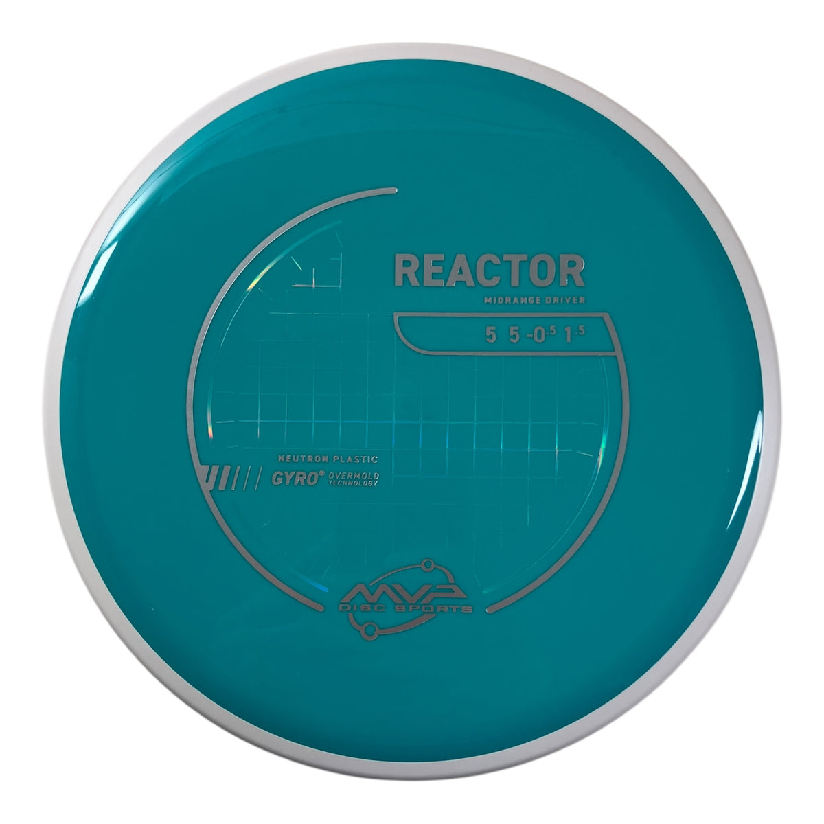 MVP Disc Sports Reactor | Neutron | Blue/White 176g (Project Lab Coat) Disc Golf