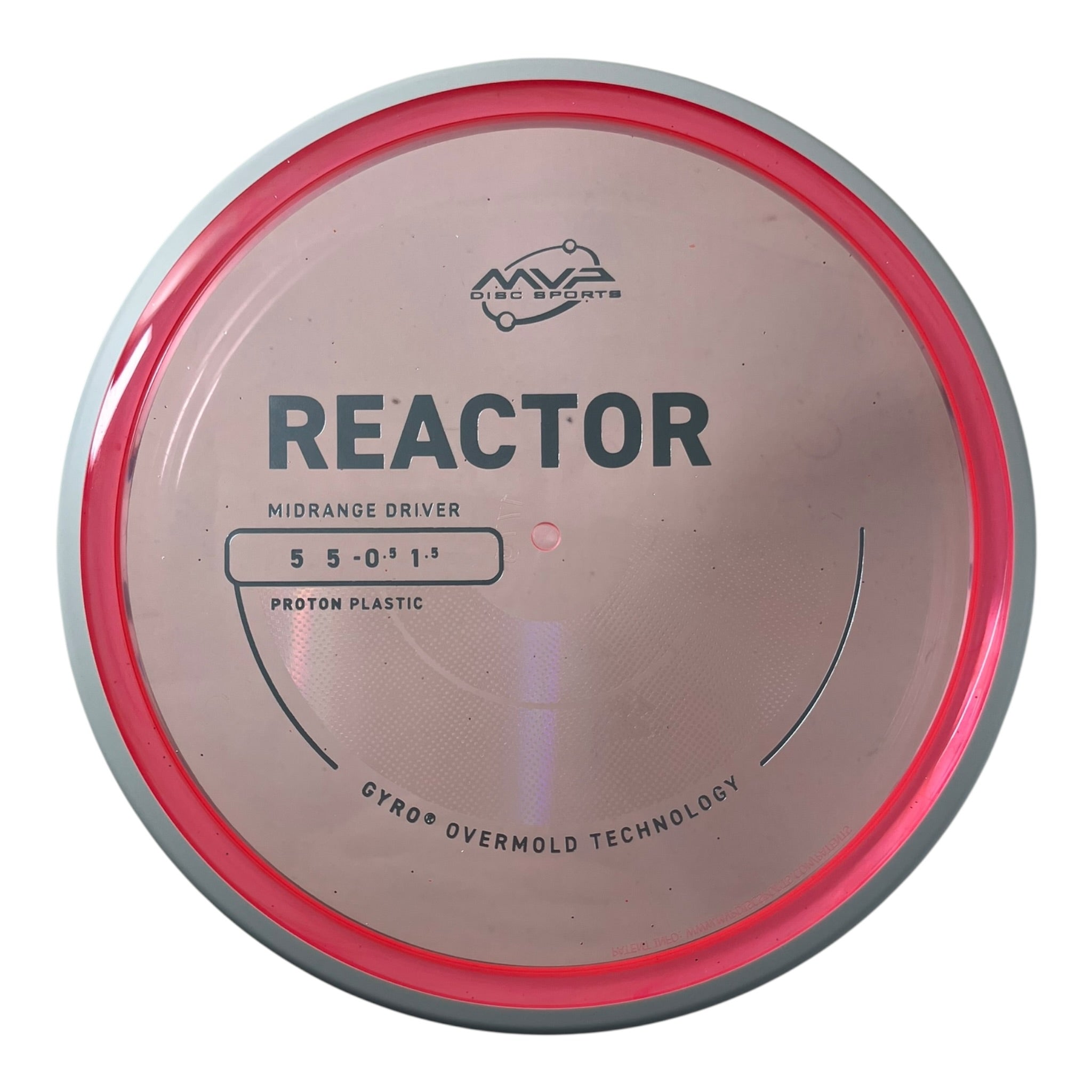 MVP Disc Sports Reactor | Proton | Pink/White 167-177g (Project Lab Coat) Disc Golf
