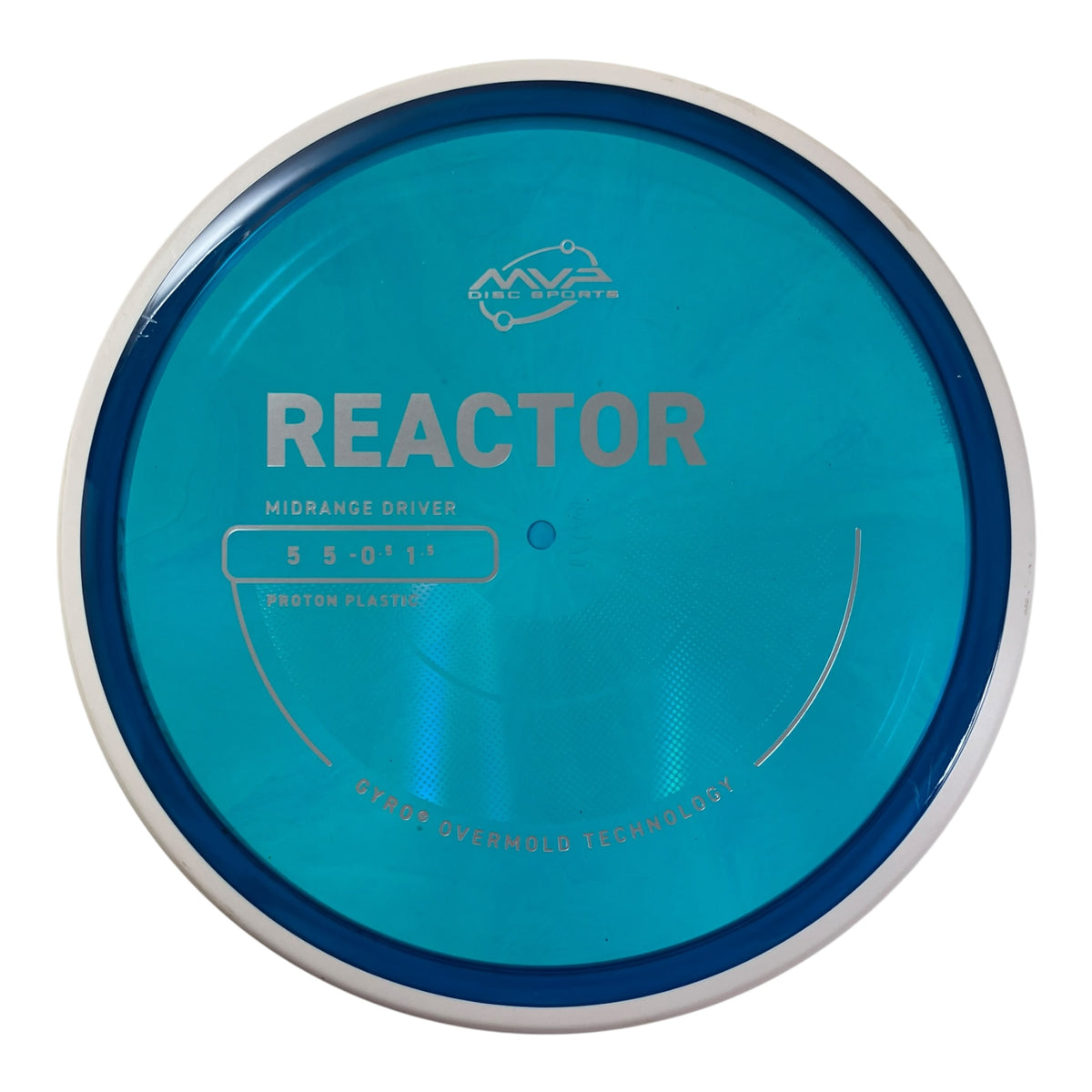 MVP Disc Sports Reactor - Used Good | Proton | Blue/White 176g (Project Lab Coat) Disc Golf