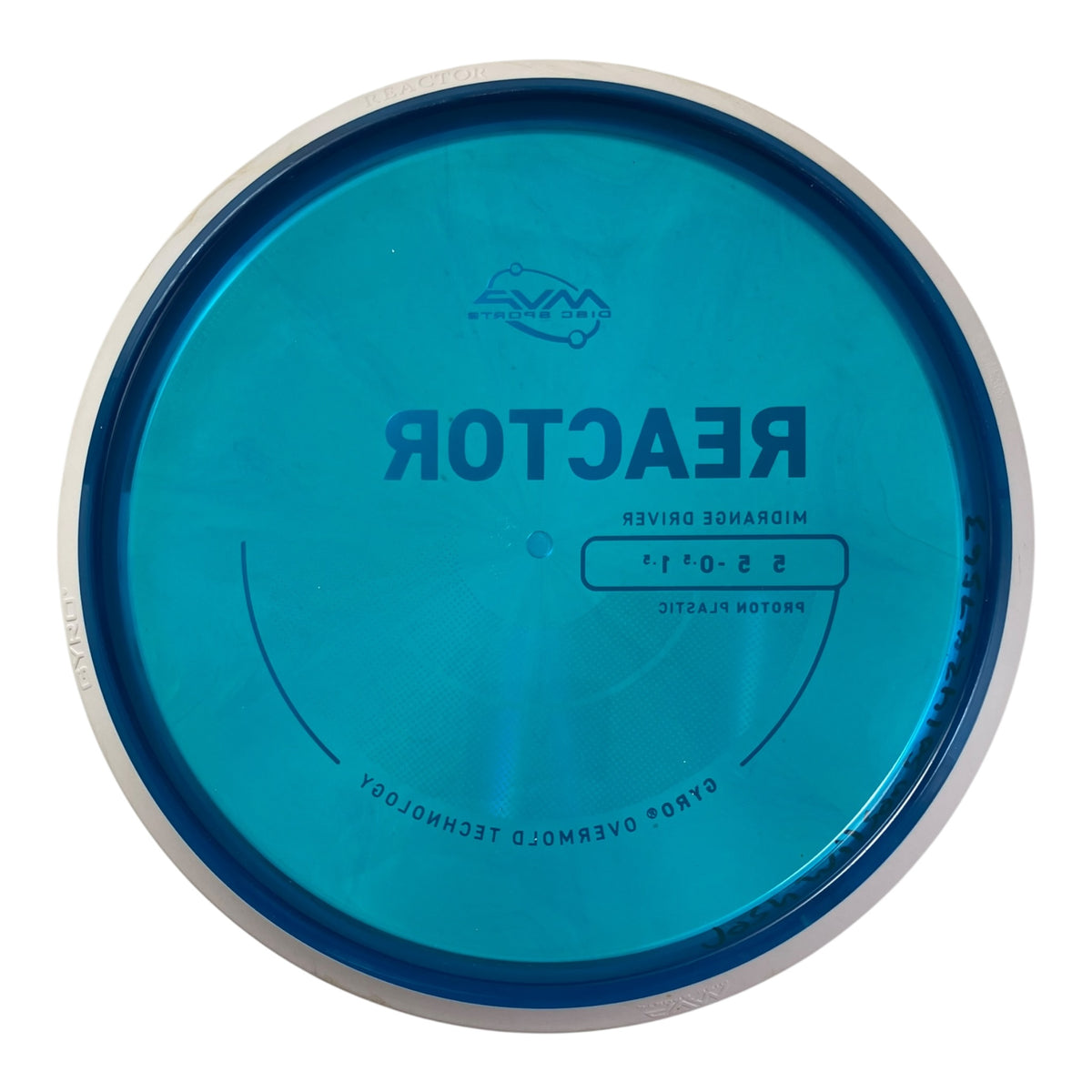 MVP Disc Sports Reactor - Used Good | Proton | Blue/White 176g (Project Lab Coat) Disc Golf