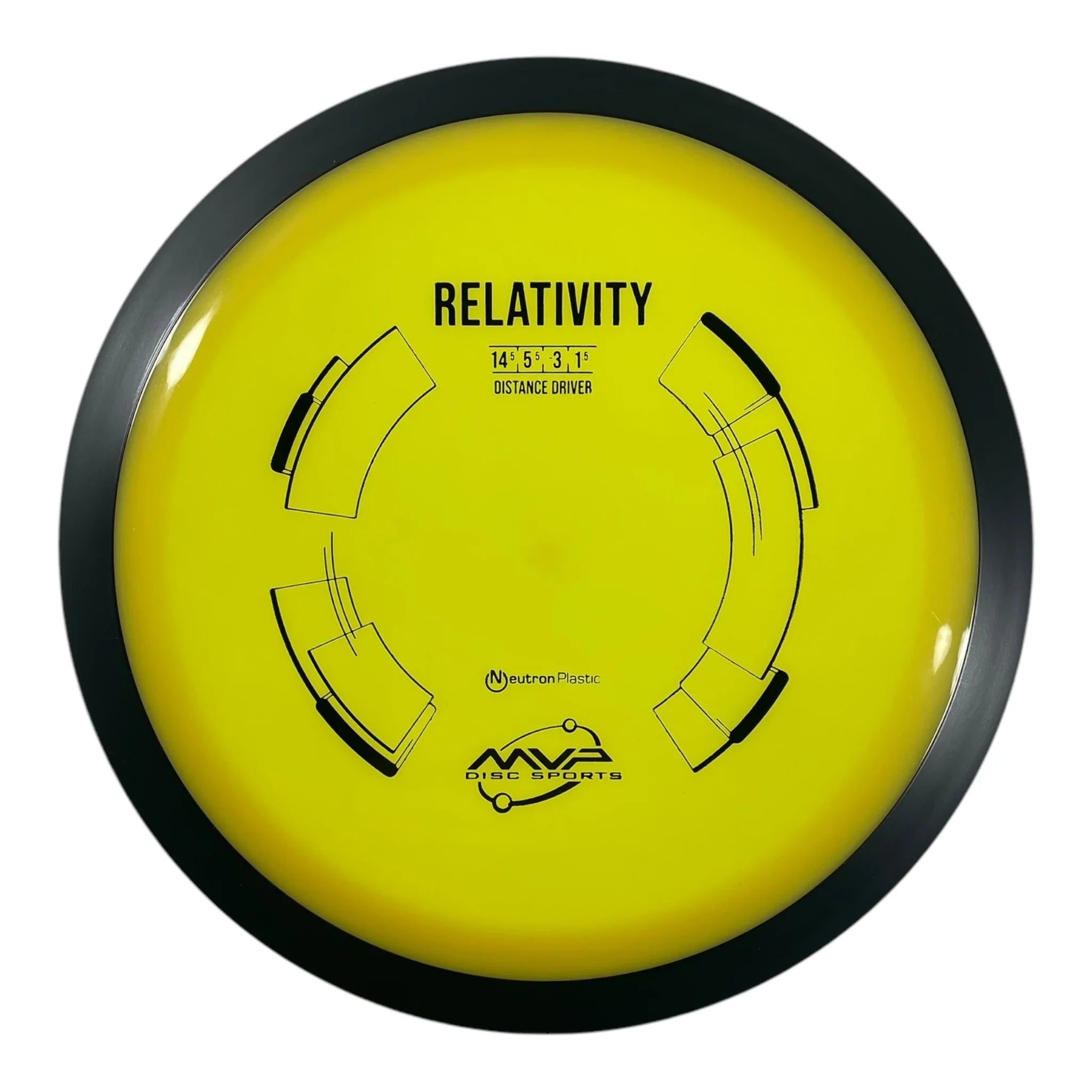 MVP Disc Sports Relativity | Neutron | Yellow/Black 174g Disc Golf