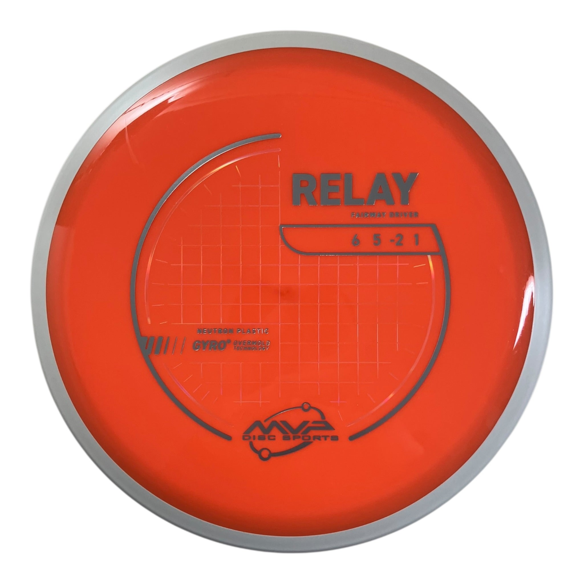 MVP Disc Sports Relay | Neutron | Orange/White 162-169g (Project Lab Coat) Disc Golf