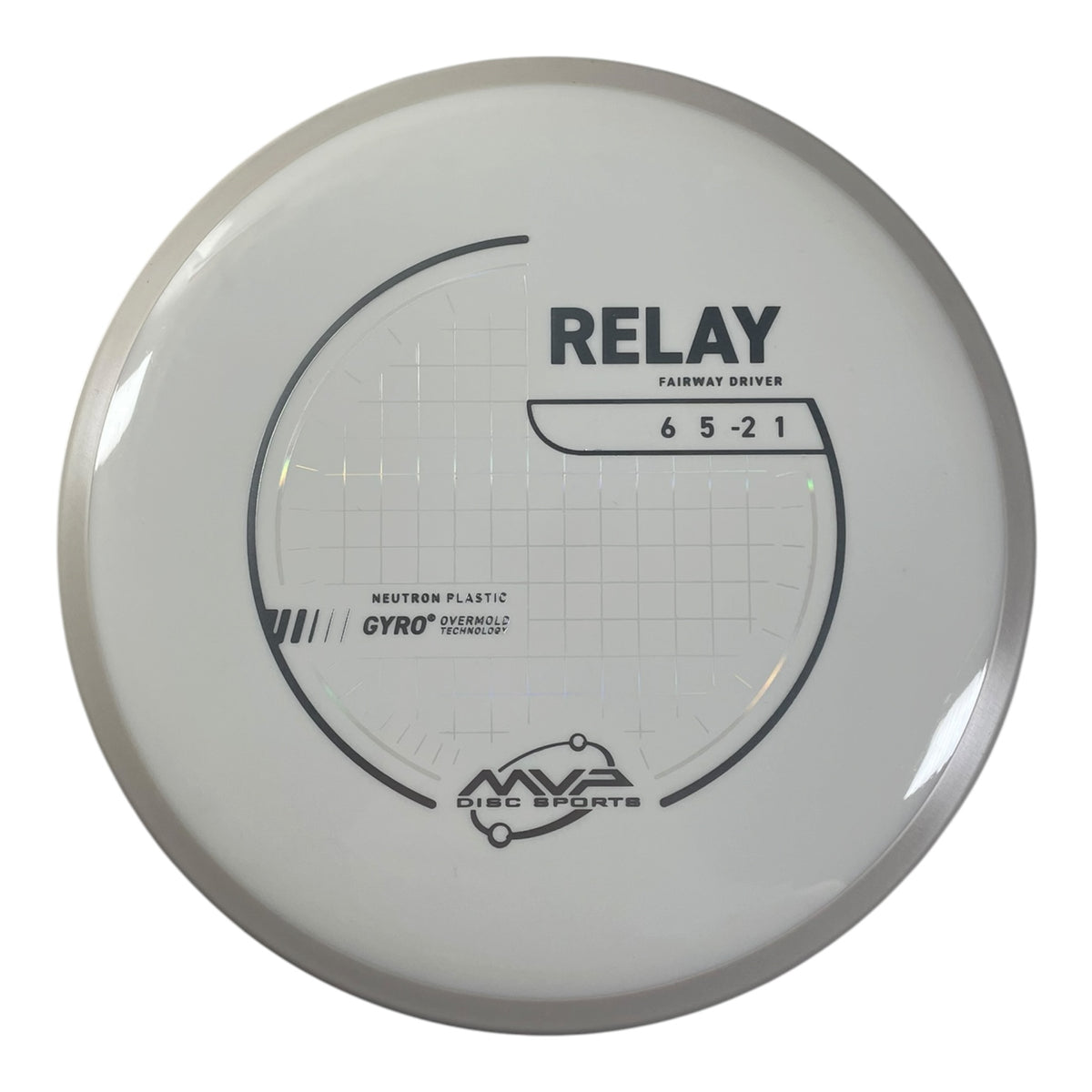 MVP Disc Sports Relay | Neutron | White/White 162-169g (Project Lab Coat) Disc Golf