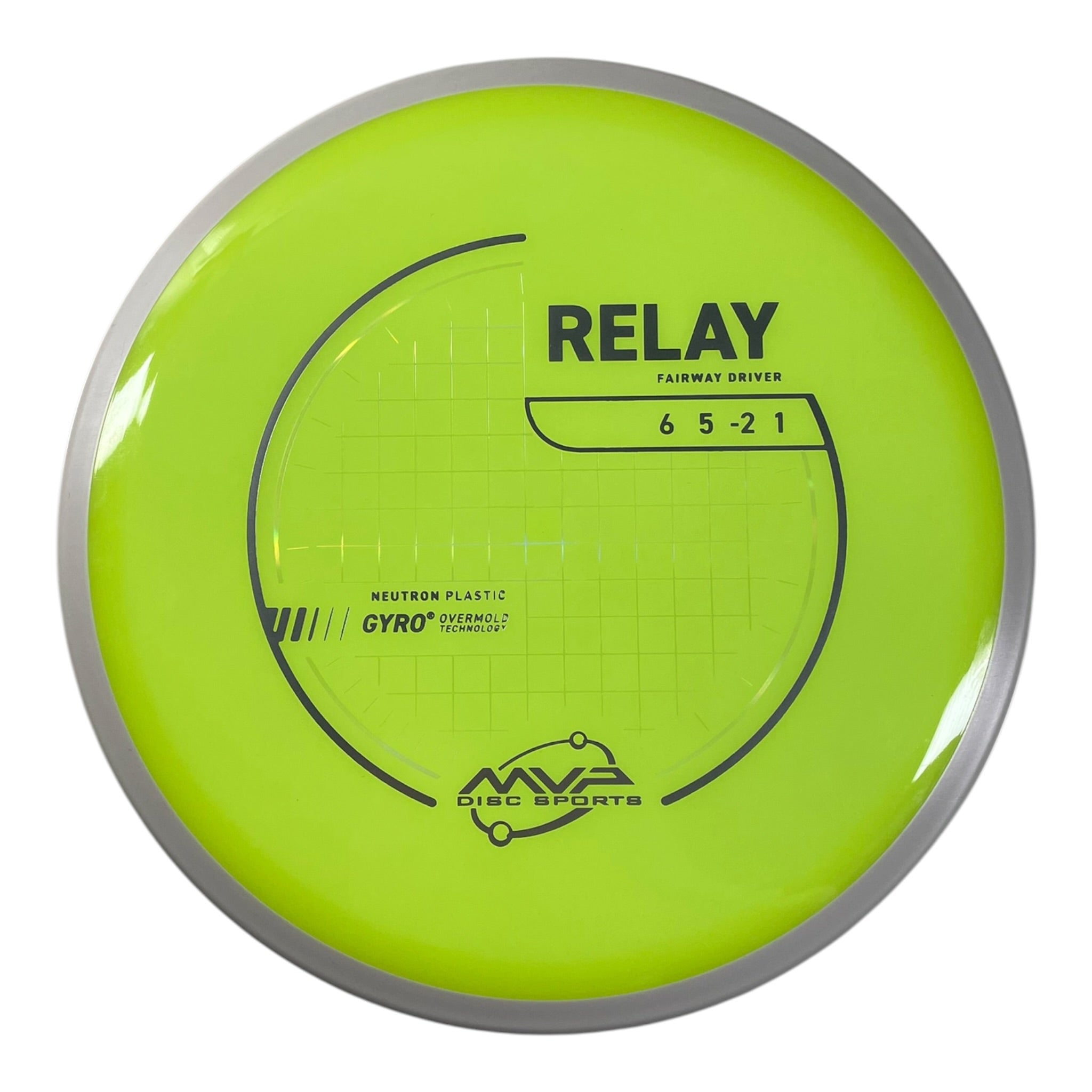 MVP Disc Sports Relay | Neutron | Yellow/White 161g (Project Lab Coat) Disc Golf