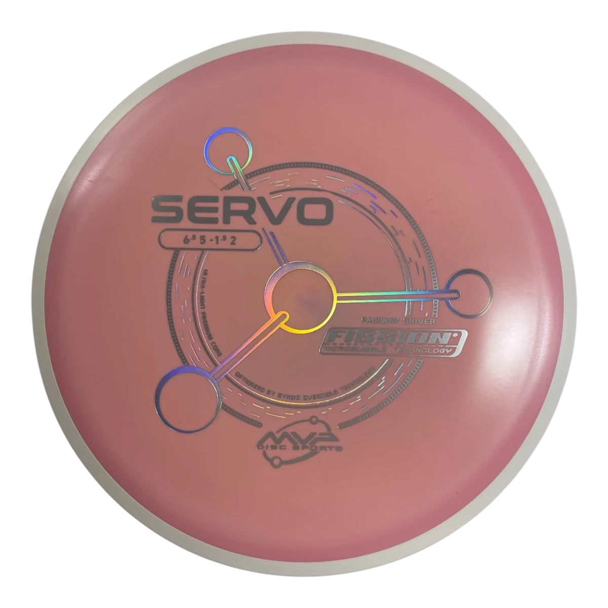 MVP Disc Sports Servo | Fission | Pink/White 142-157g (Project Lab Coat) Disc Golf