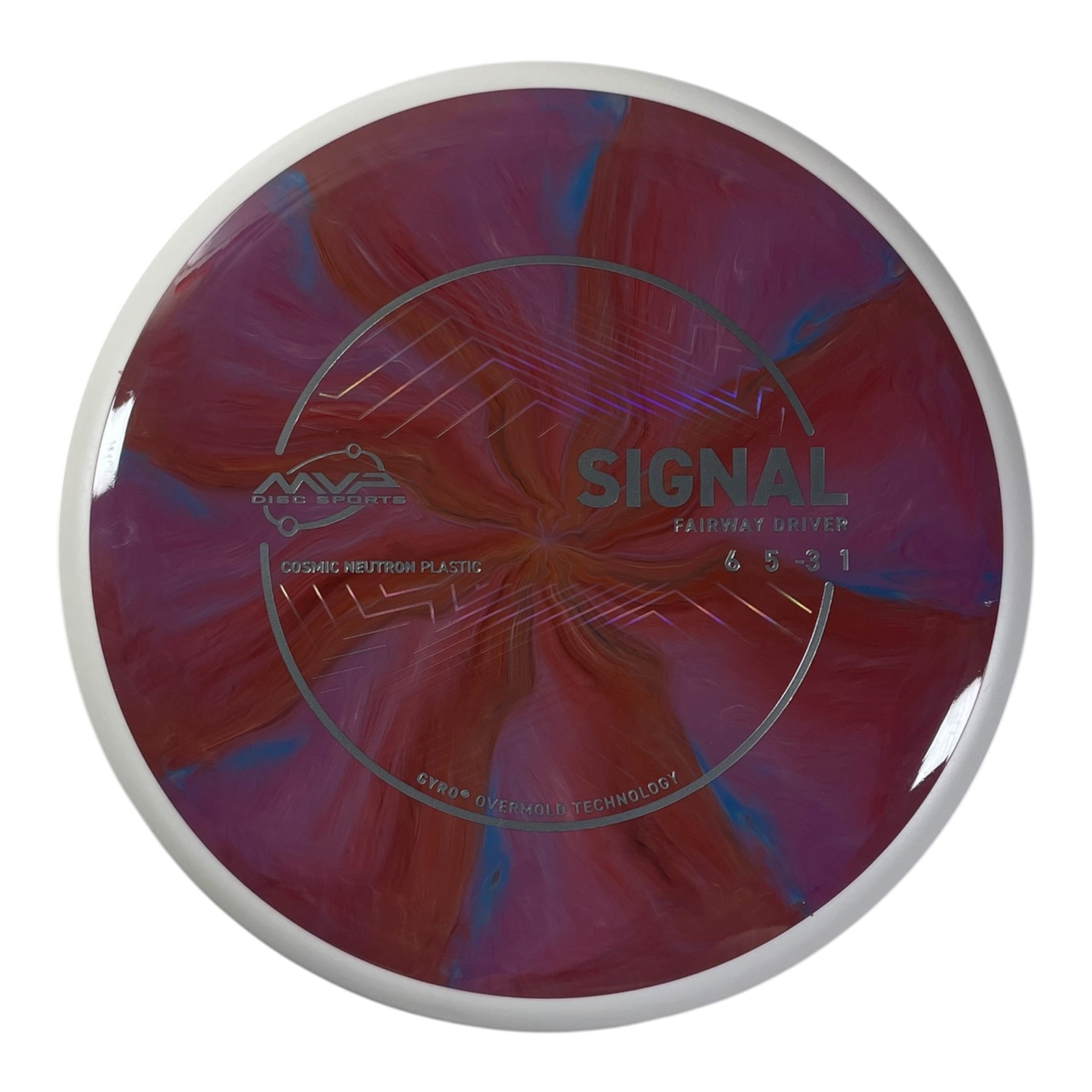 MVP Disc Sports Signal | Cosmic Neutron | Pink/White 158g (Project Lab Coat) Disc Golf