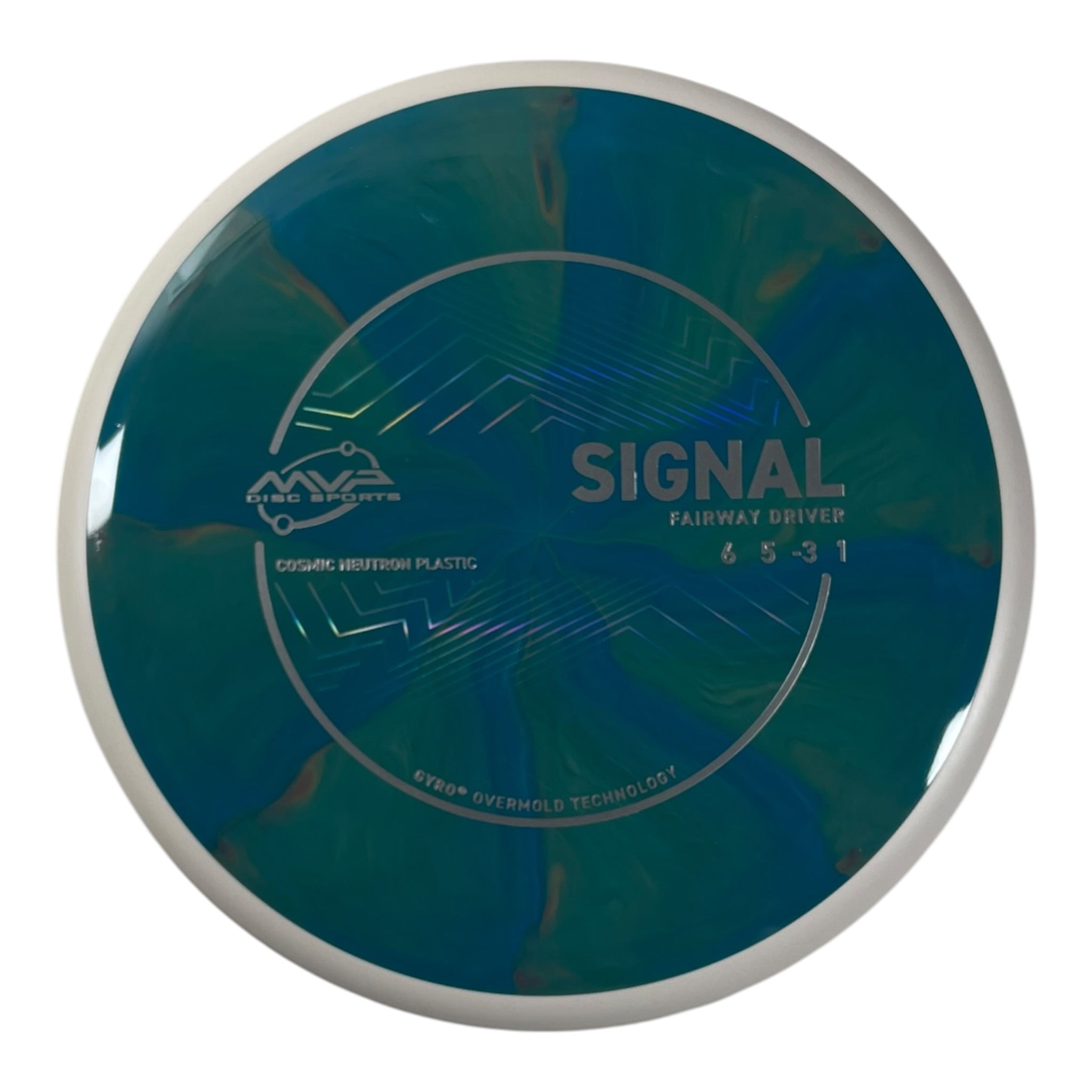 MVP Disc Sports Signal | Cosmic Neutron | Teal/White 164g (Project Lab Coat) Disc Golf