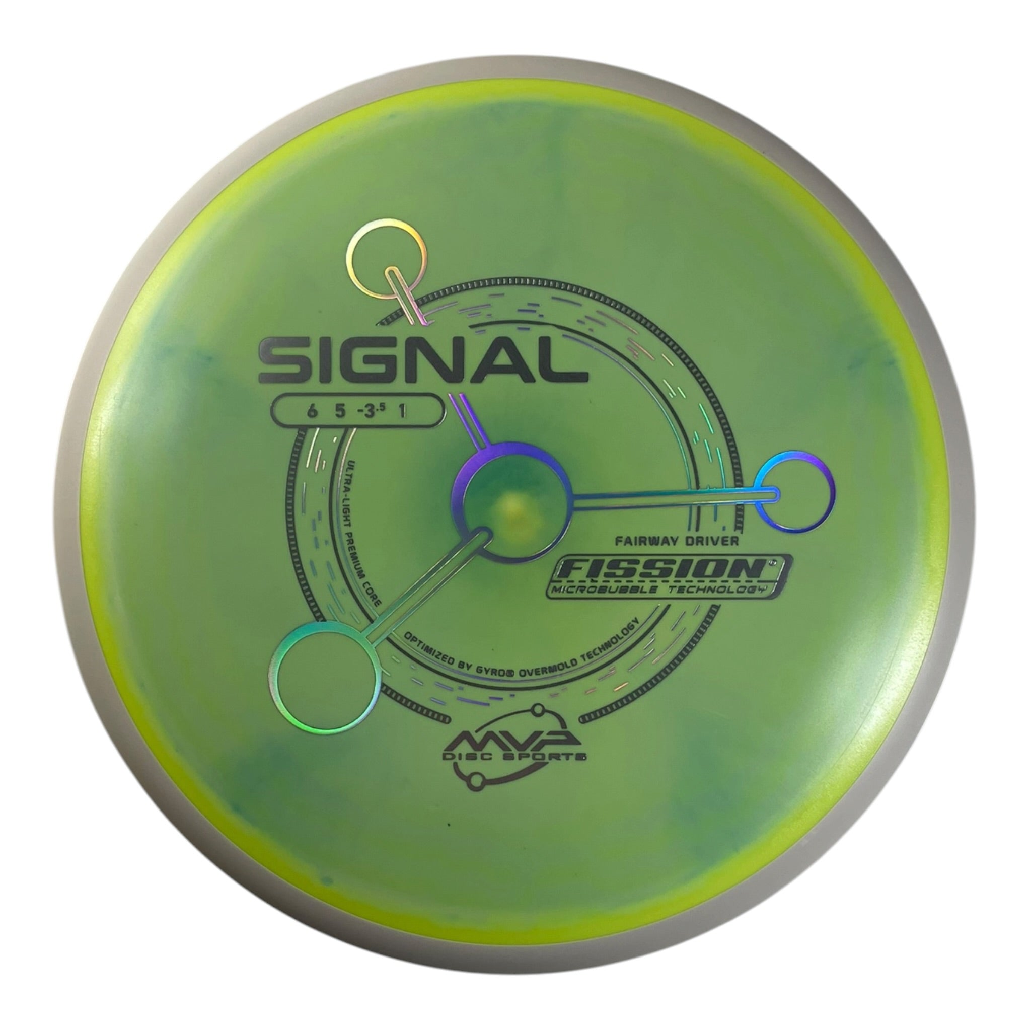 MVP Disc Sports Signal | Fission | Yellow/White 164g (Project Lab Coat) Disc Golf