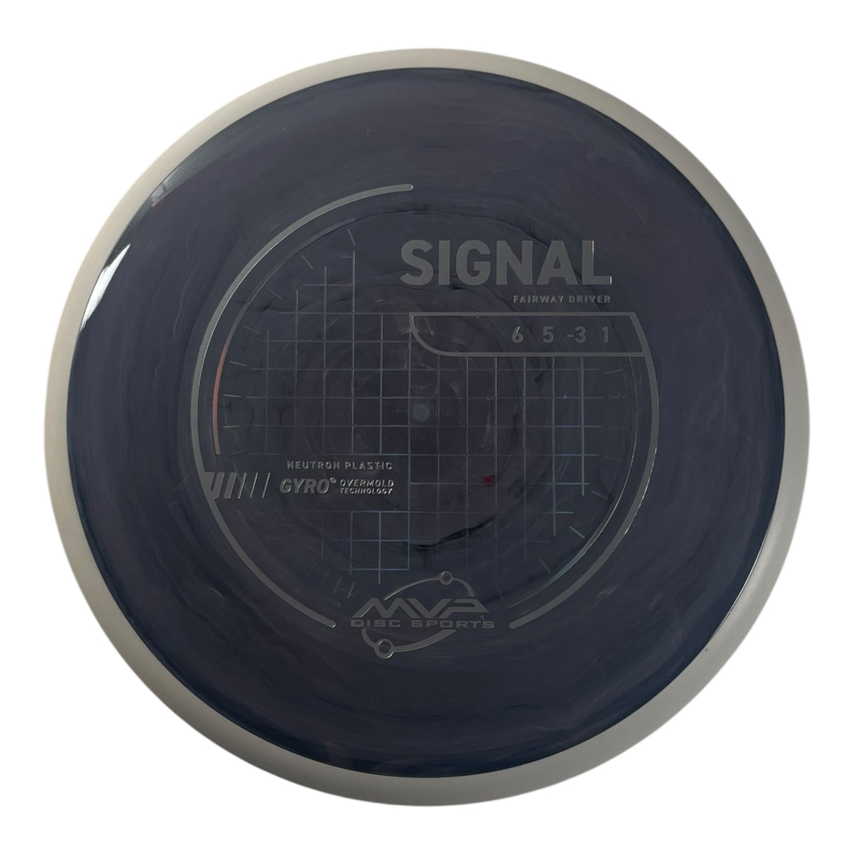 MVP Disc Sports Signal | Neutron | Grey/White 172g (Project Lab Coat) Disc Golf