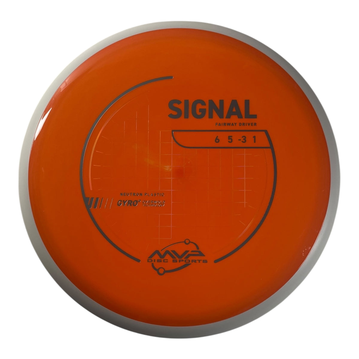 MVP Disc Sports Signal | Neutron | Orange/White 160g (Project Lab Coat) Disc Golf