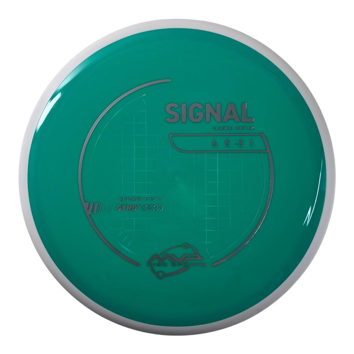 MVP Disc Sports Signal | Neutron | Teal/White 160g (Project Lab Coat) Disc Golf