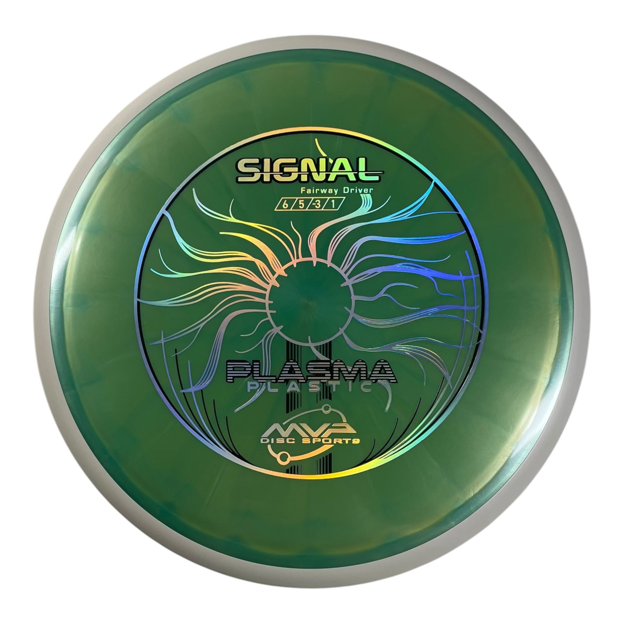 MVP Disc Sports Signal | Plasma | Green/White 169g (Project Lab Coat) Disc Golf