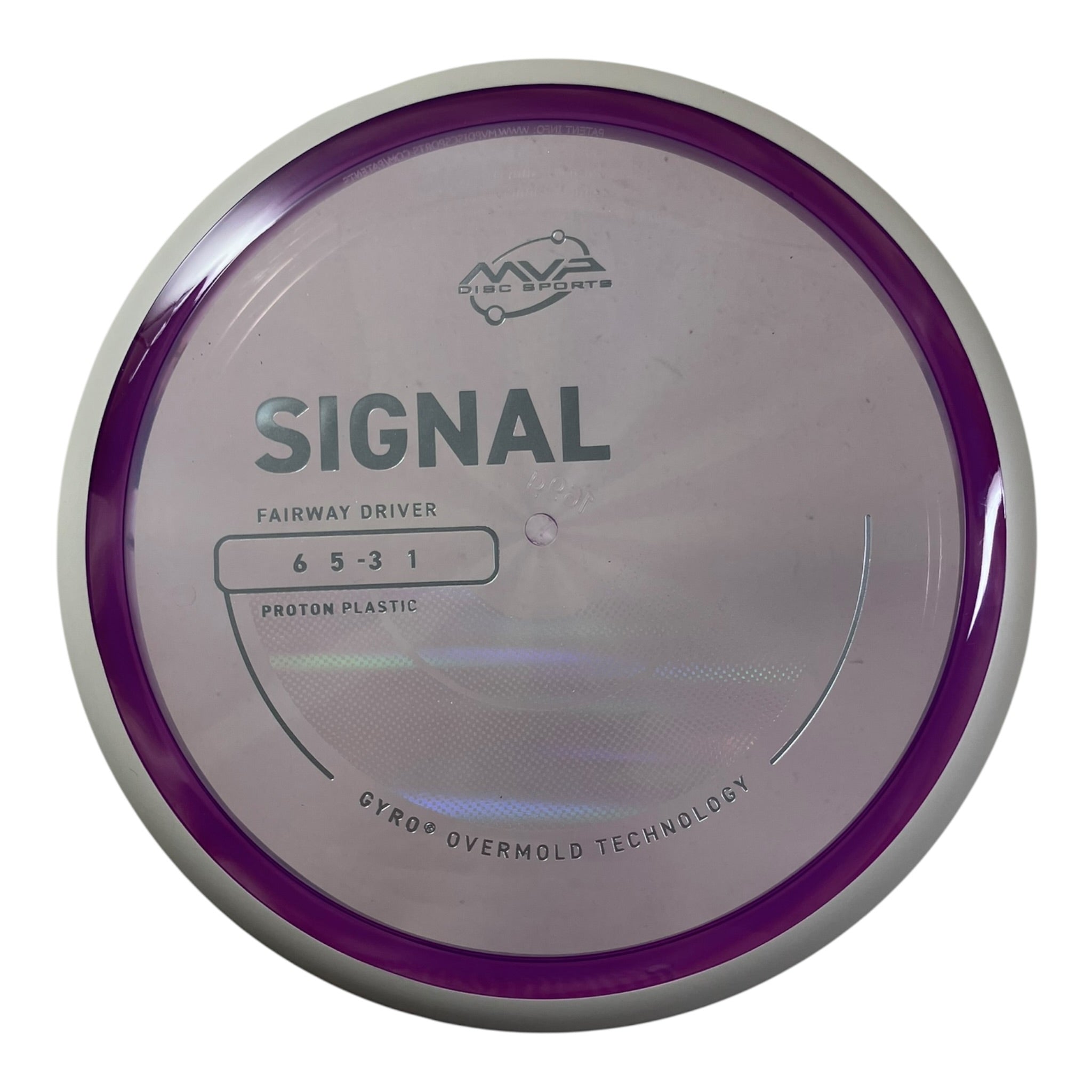 MVP Disc Sports Signal | Proton | Purple/White 161-169g (Project Lab Coat) Disc Golf