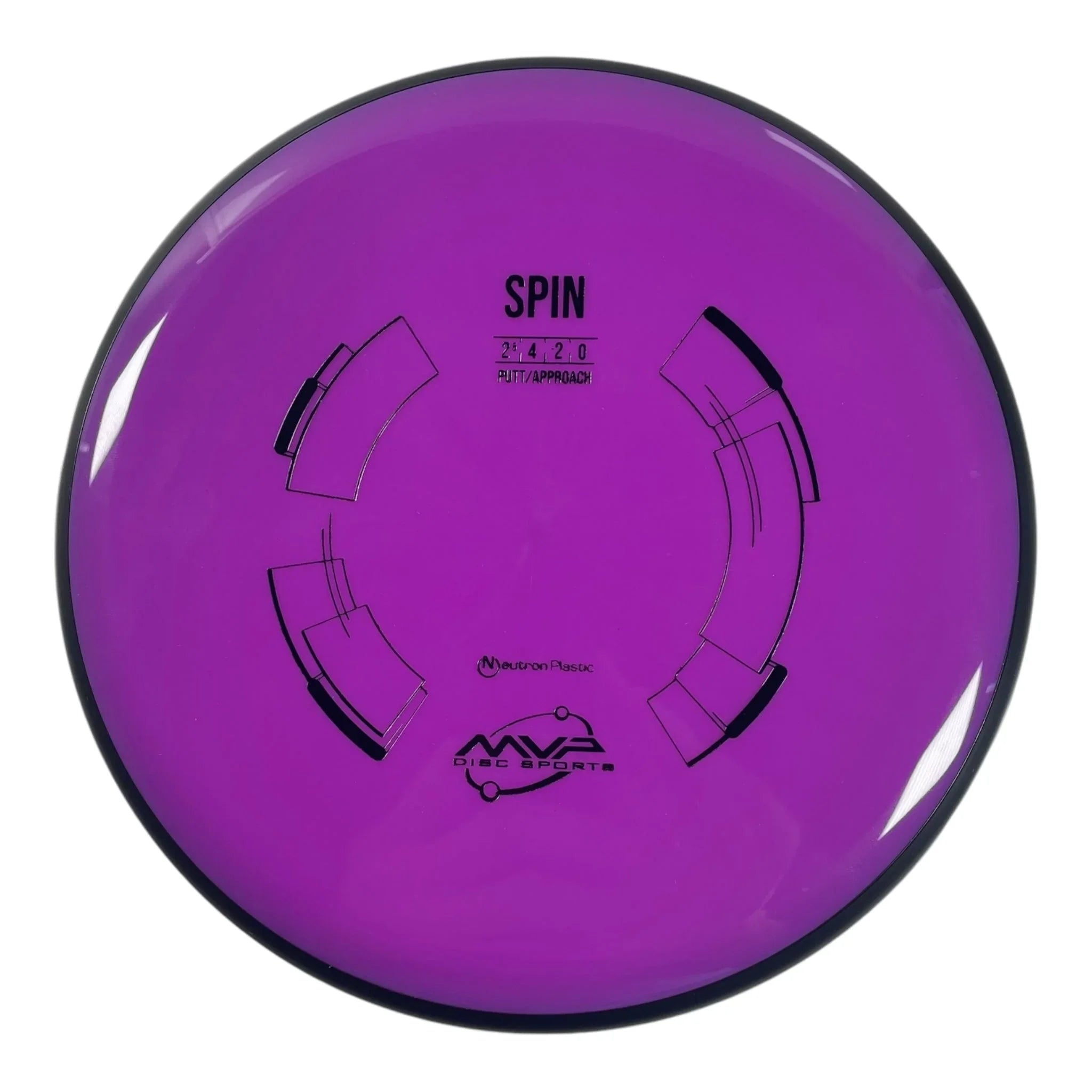 MVP Disc Sports Spin | Neutron | Purple/Black 166g Disc Golf