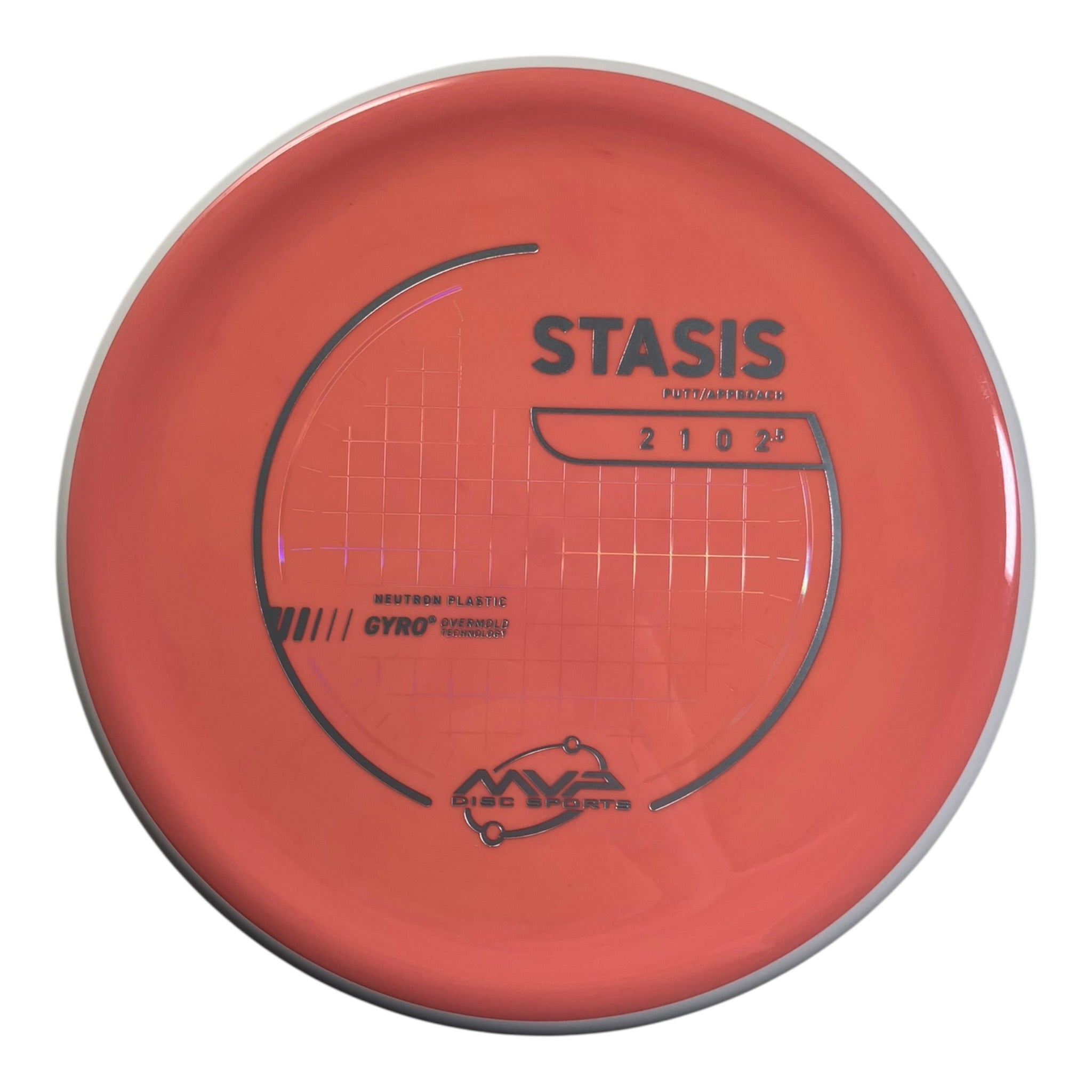 MVP Disc Sports Stasis | Neutron | Pink/White 168g (Project Lab Coat) Disc Golf