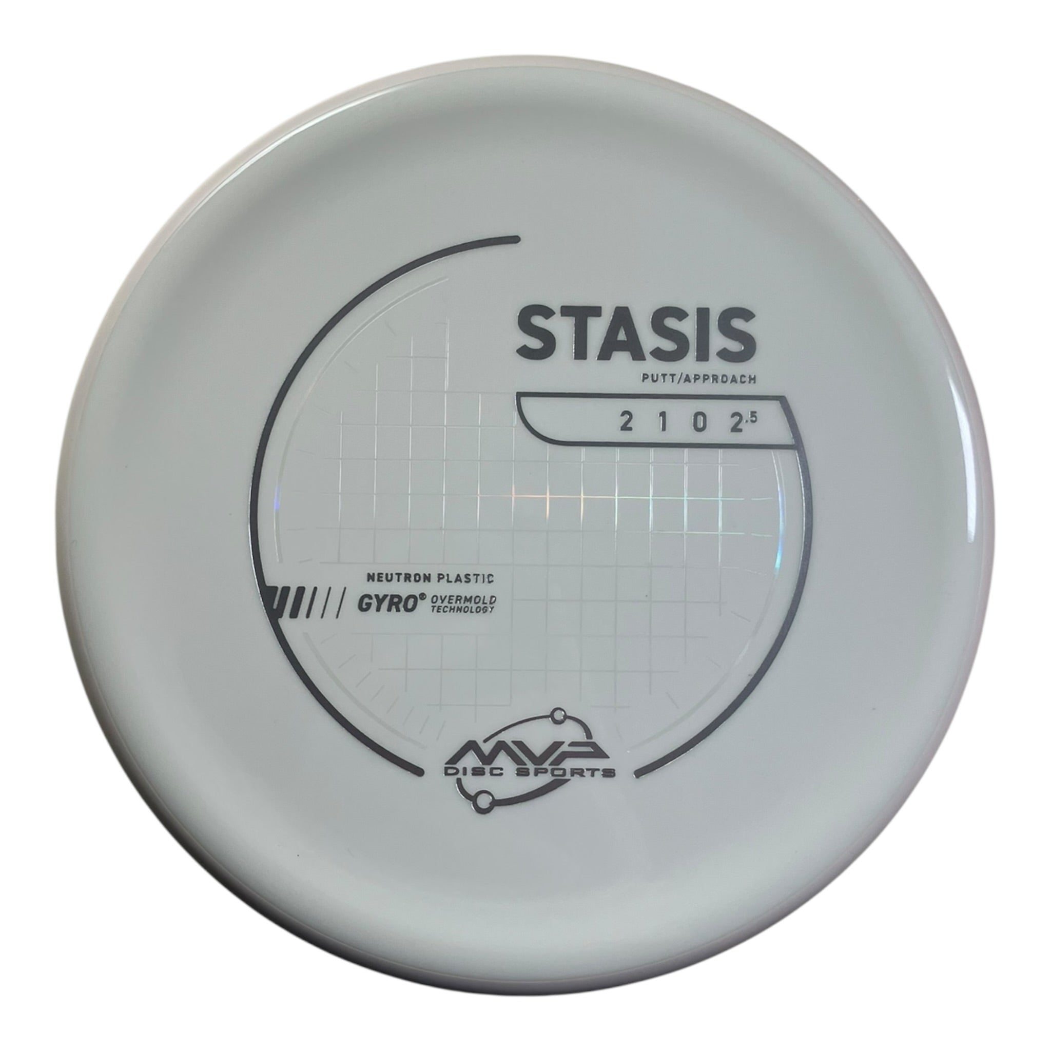 MVP Disc Sports Stasis | Neutron | White/White 167-175g (Project Lab Coat) Disc Golf