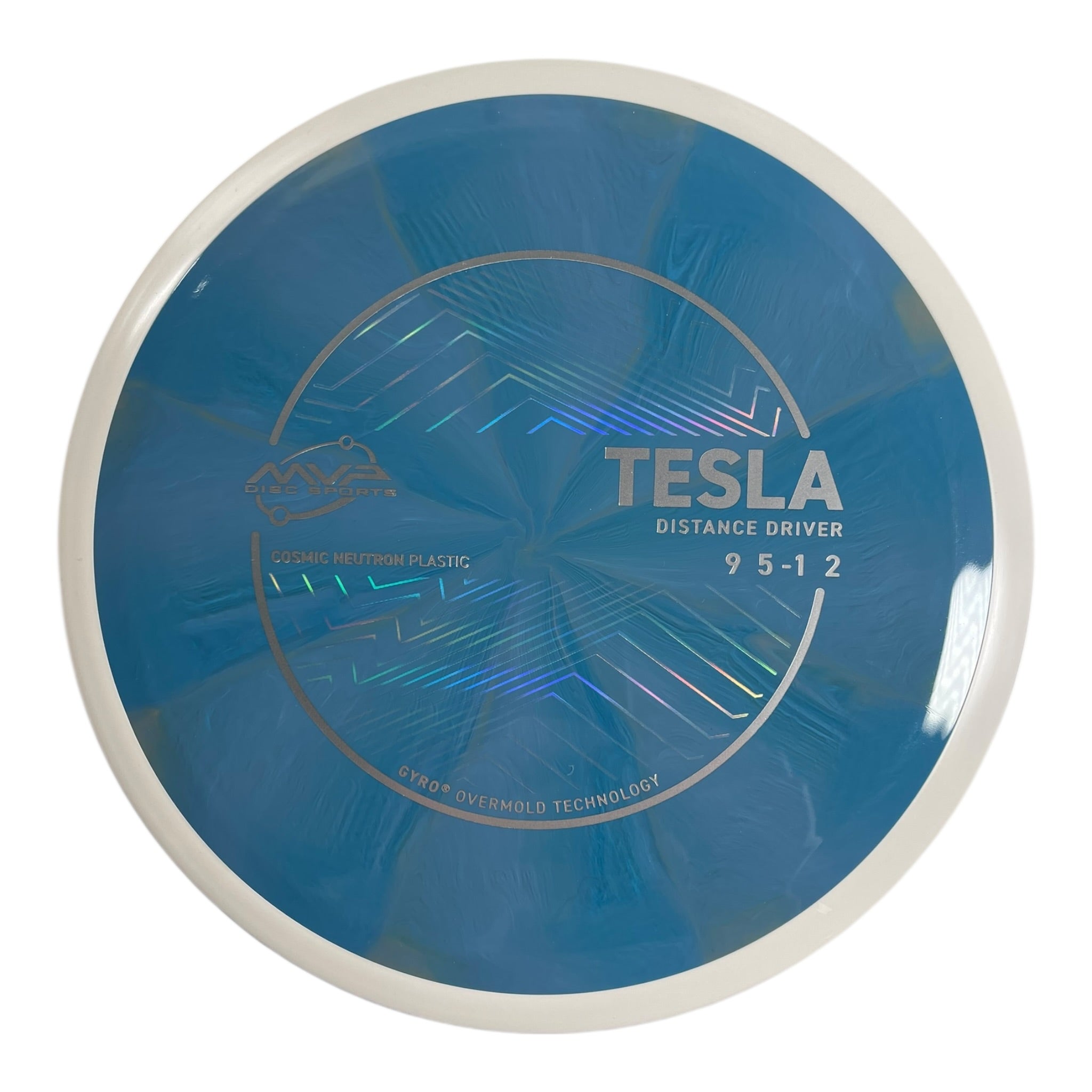 MVP Disc Sports Tesla | Cosmic Neutron | Blue/White 163-168g (Project Lab Coat) Disc Golf
