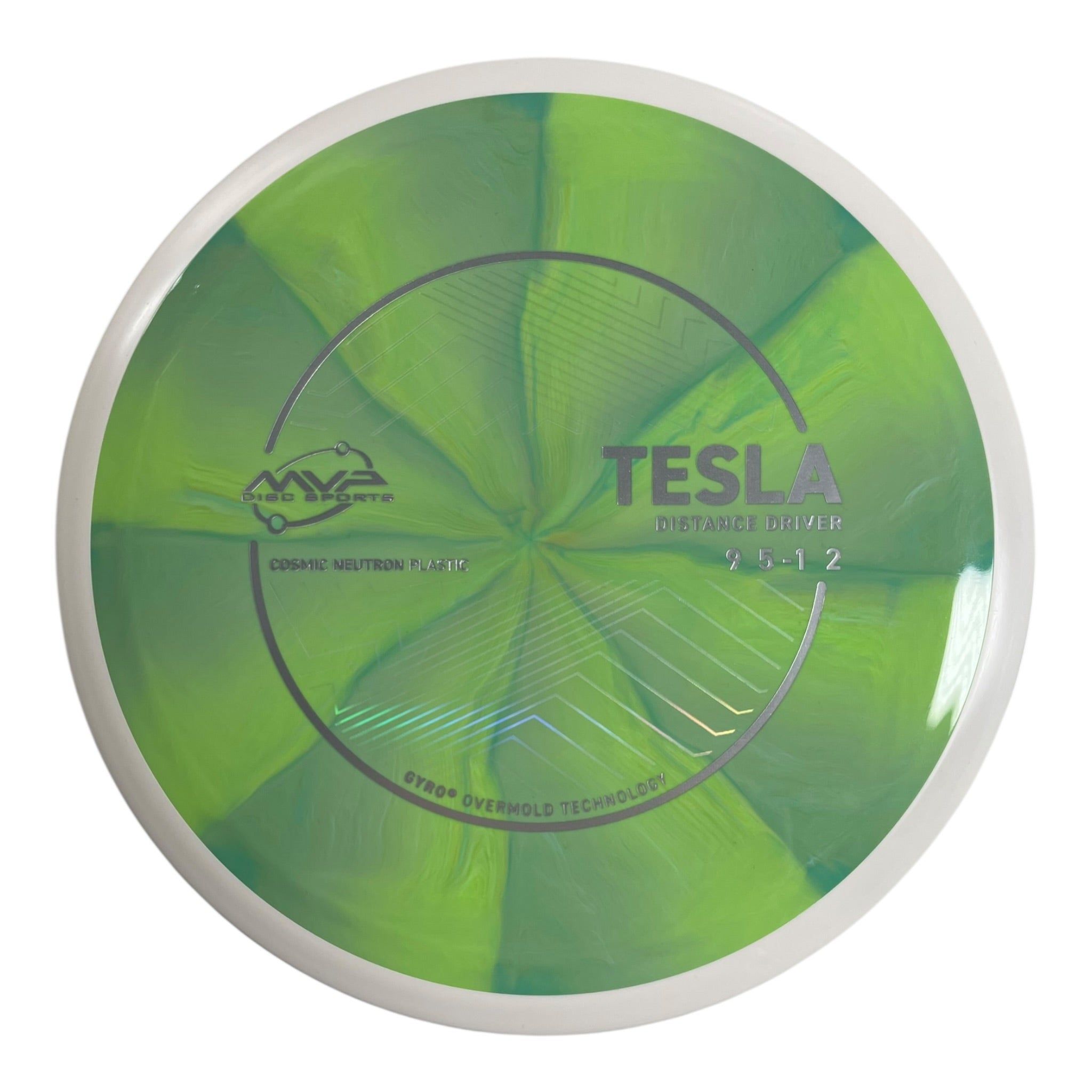 MVP Disc Sports Tesla | Cosmic Neutron | Green/Blue 167g (Project Lab Coat) Disc Golf