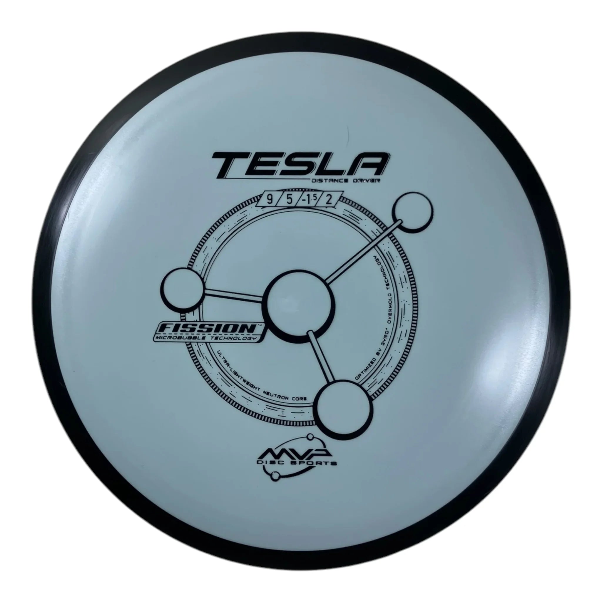 MVP Disc Sports Tesla | Fission | Blue/Black 161-168g Disc Golf