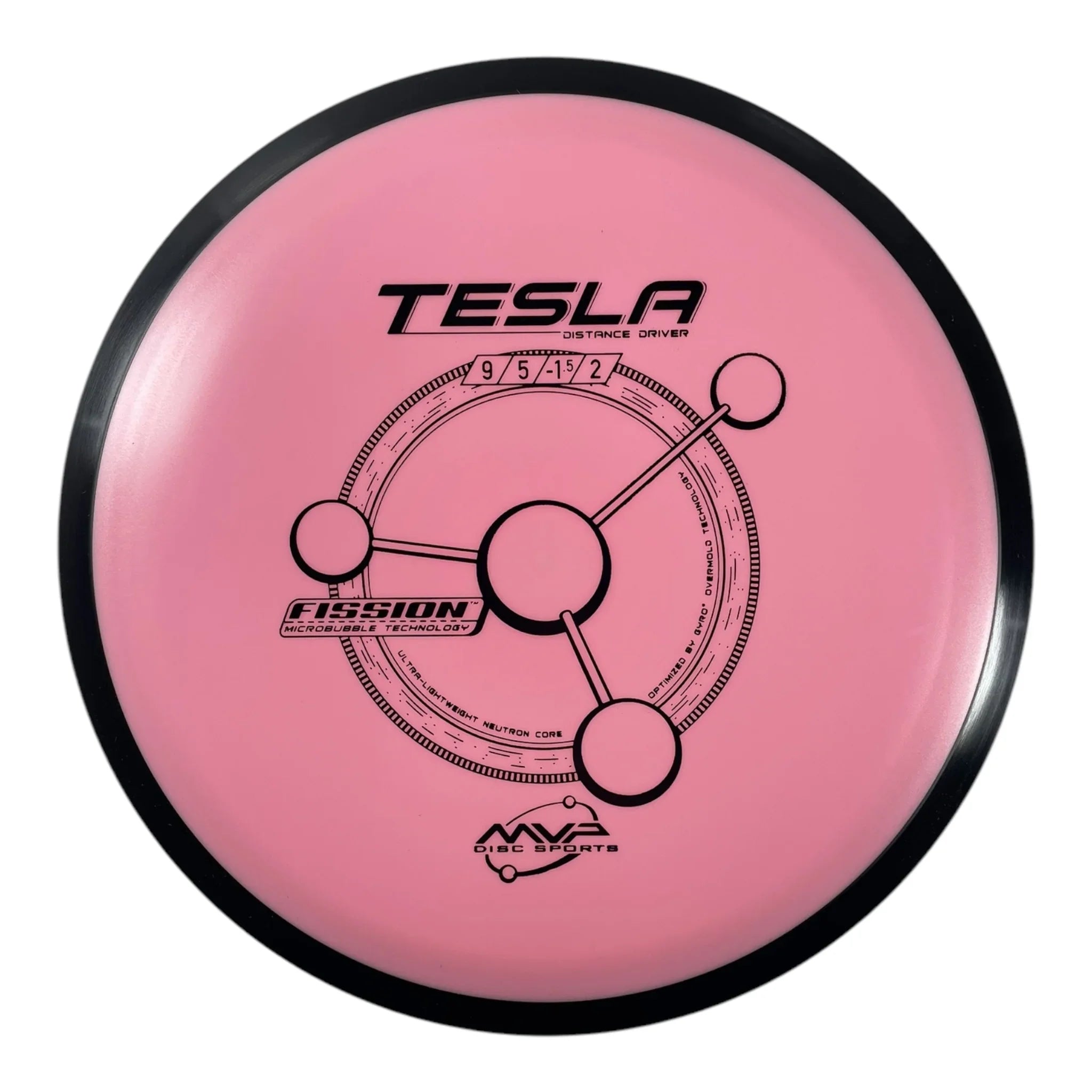 MVP Disc Sports Tesla | Fission | Pink/Black 165-171g Disc Golf