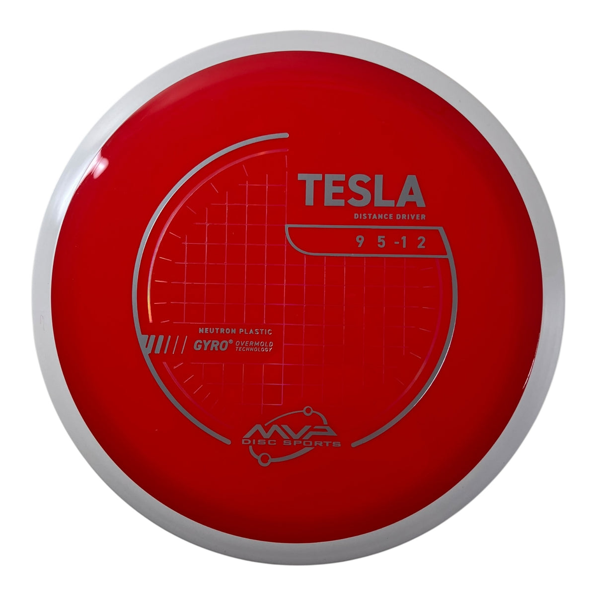 MVP Disc Sports Tesla | Neutron | Red/White 174g (Project Lab Coat) Disc Golf