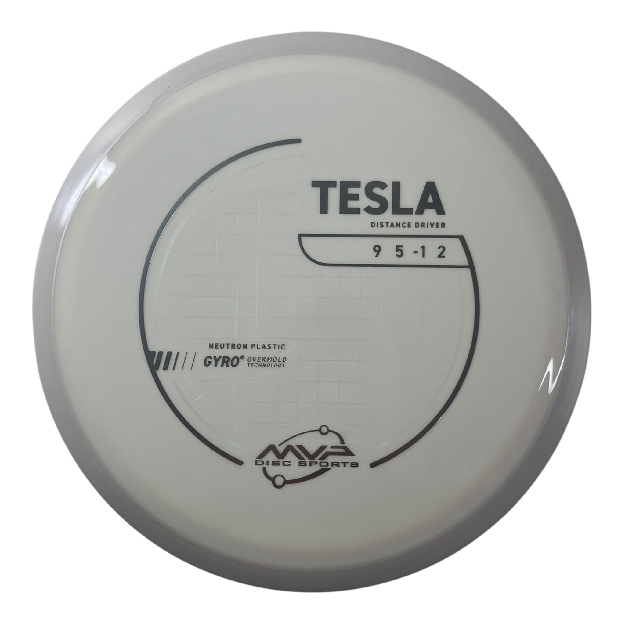 MVP Disc Sports Tesla | Neutron | White/White 163-174g (Project Lab Coat) Disc Golf