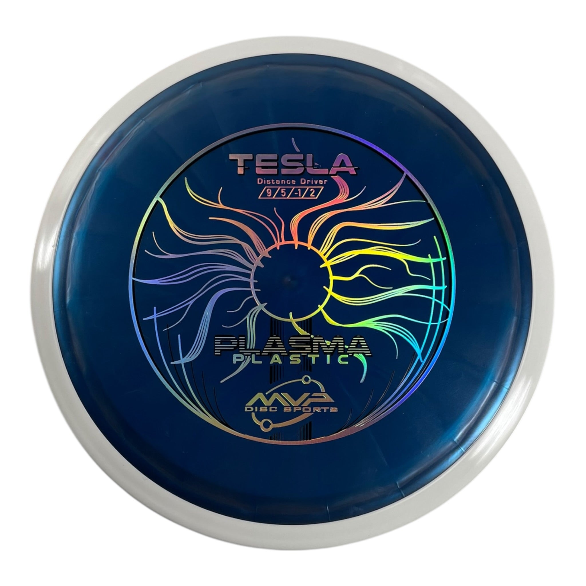 MVP Disc Sports Tesla | Plasma | Blue/White 164g (Project Lab Coat) Disc Golf