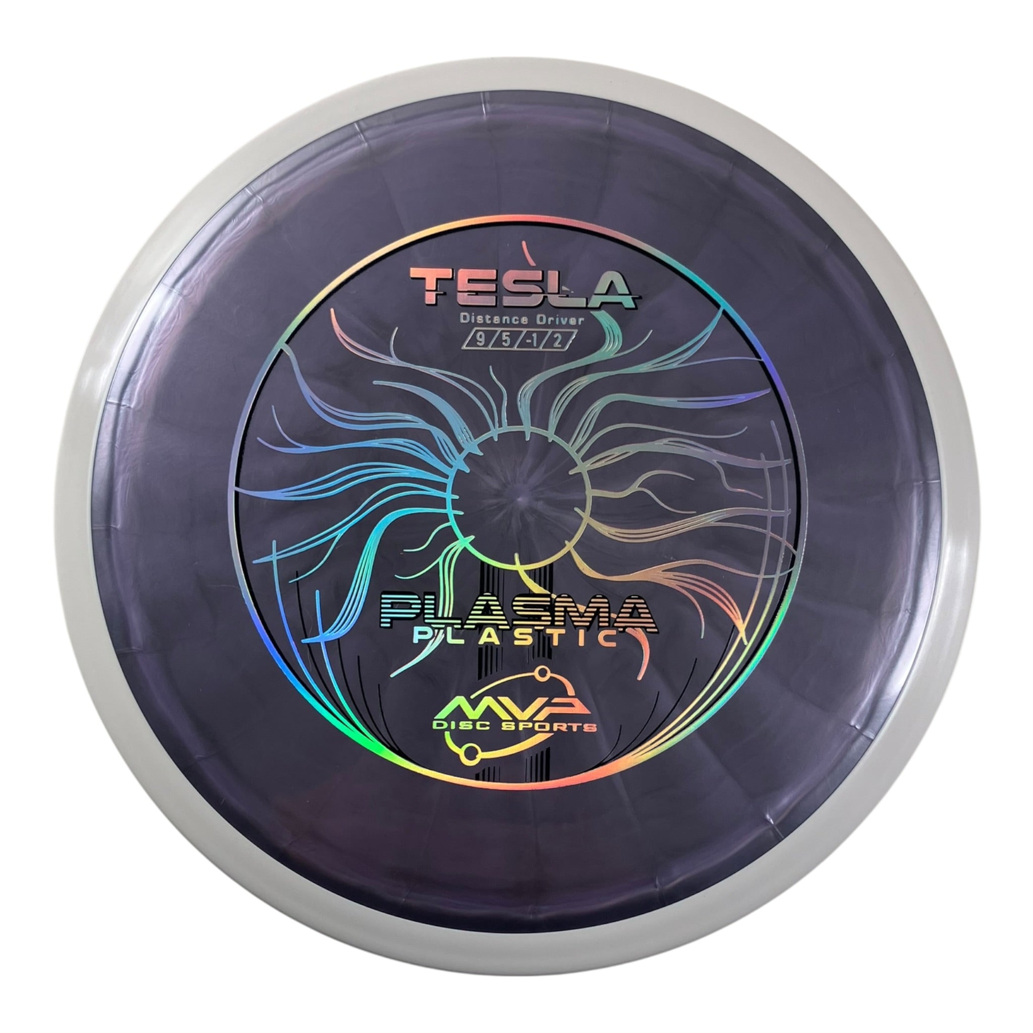 MVP Disc Sports Tesla | Plasma | Purple/White 167g (Project Lab Coat) Disc Golf