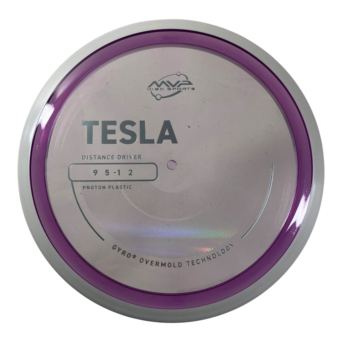 MVP Disc Sports Tesla | Proton | Purple/White 168g (Project Lab Coat) Disc Golf