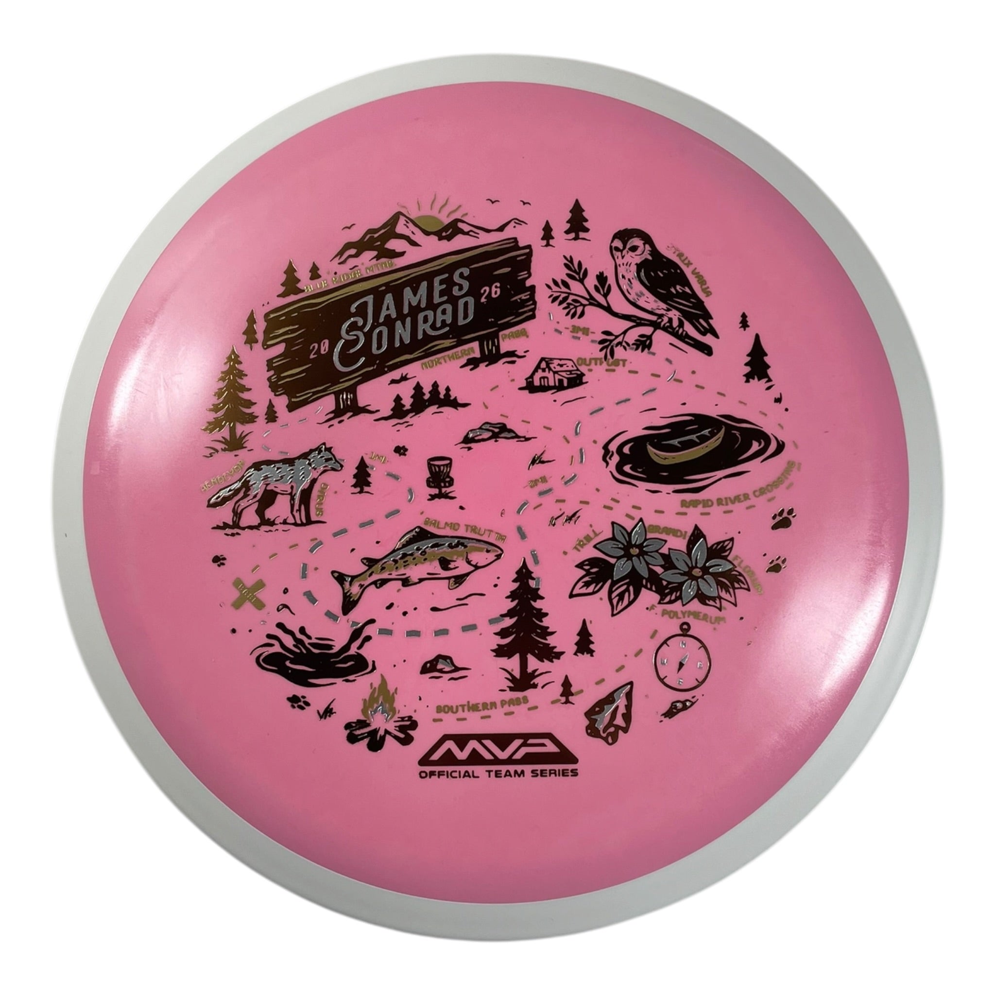 MVP Disc Sports Trail | Fission | Pink/Brown 142-162g (Special Edition) Disc Golf