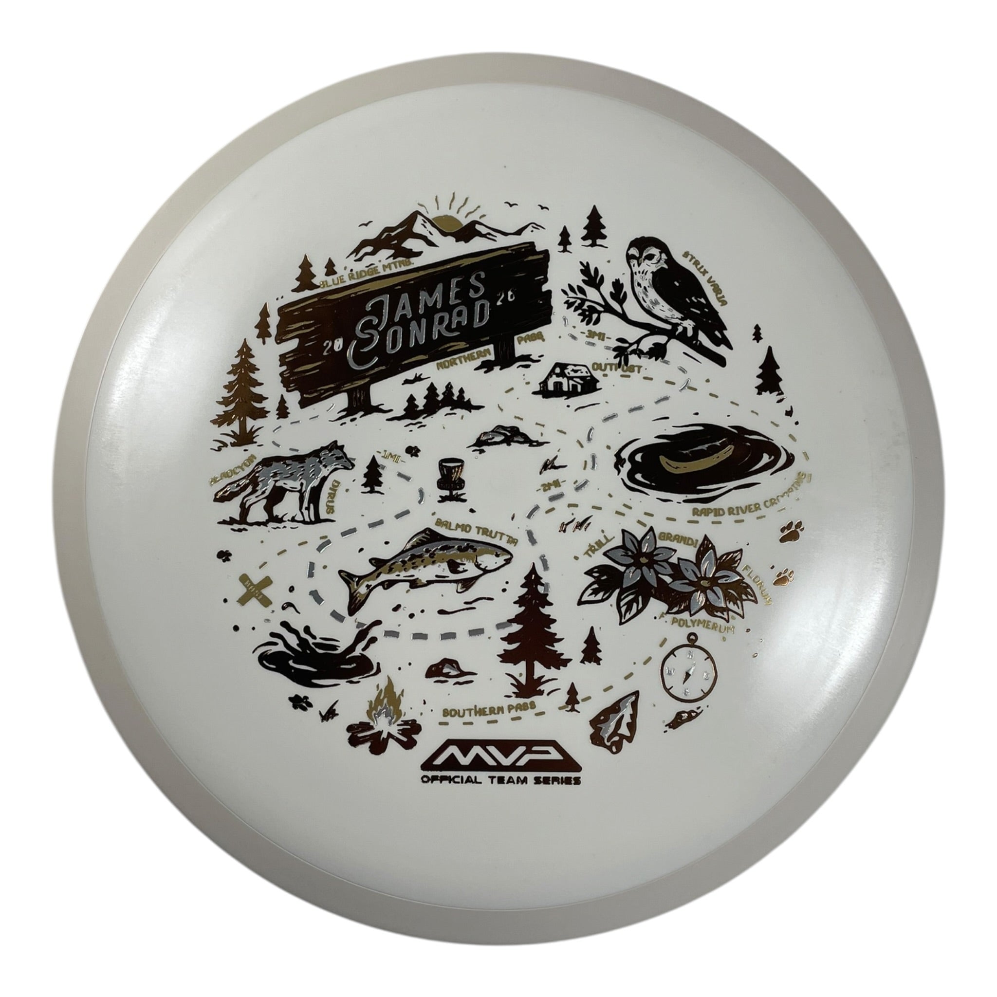 MVP Disc Sports Trail | Fission | White/Brown 160-167g (Special Edition) Disc Golf