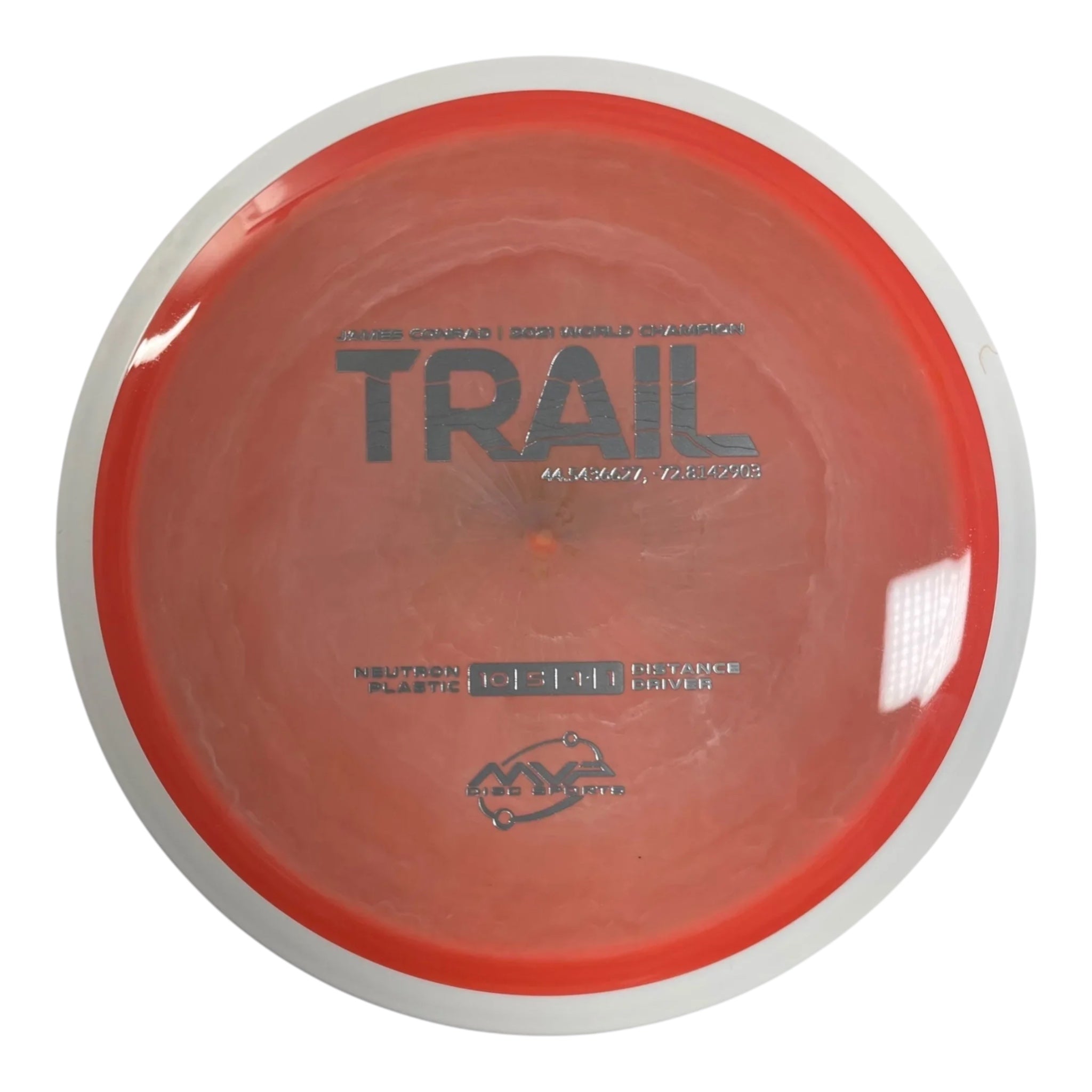 MVP Disc Sports Trail | Neutron | Orange/White 168g (Project Lab Coat) Disc Golf