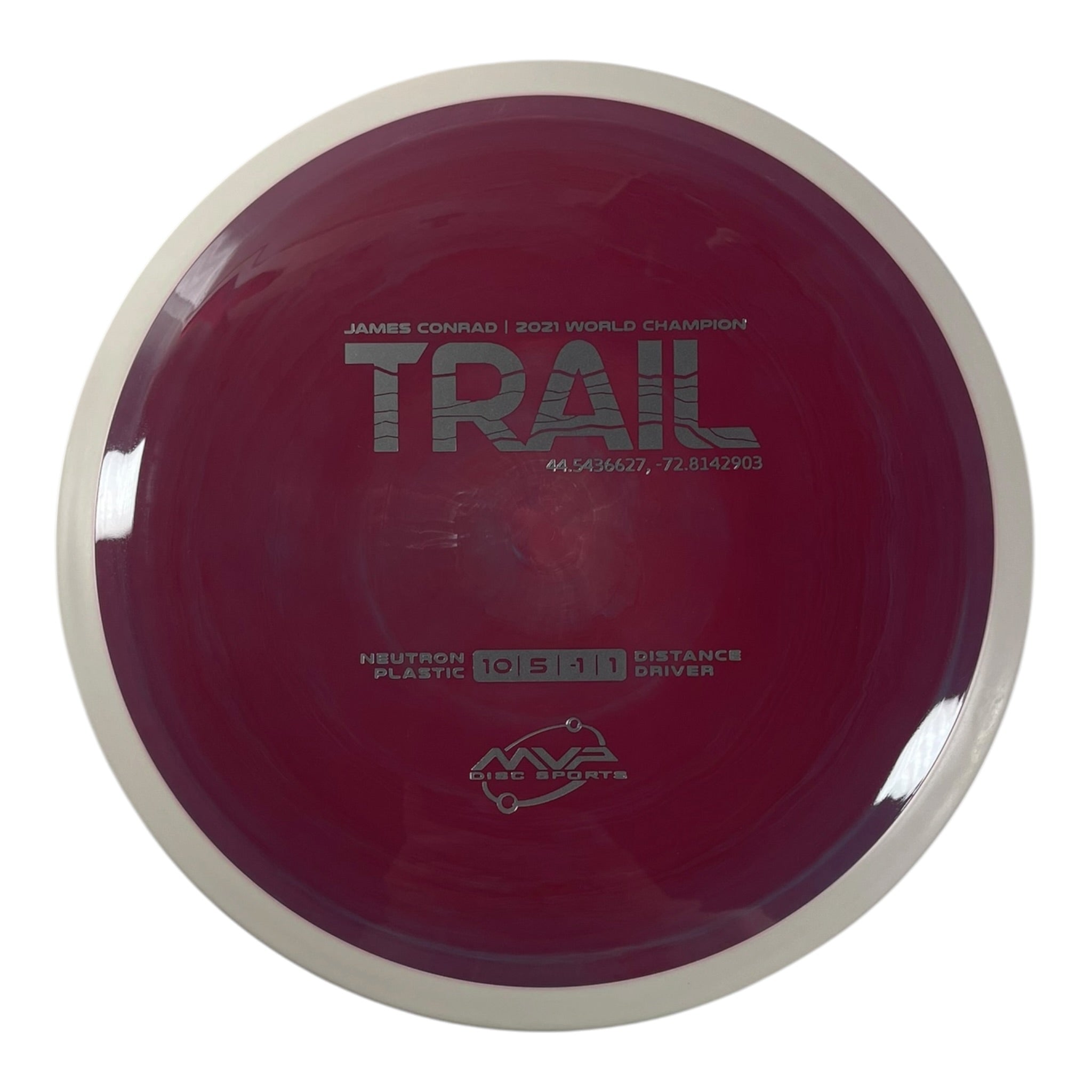 MVP Disc Sports Trail | Neutron | Pink/White 174g (Project Lab Coat) Disc Golf