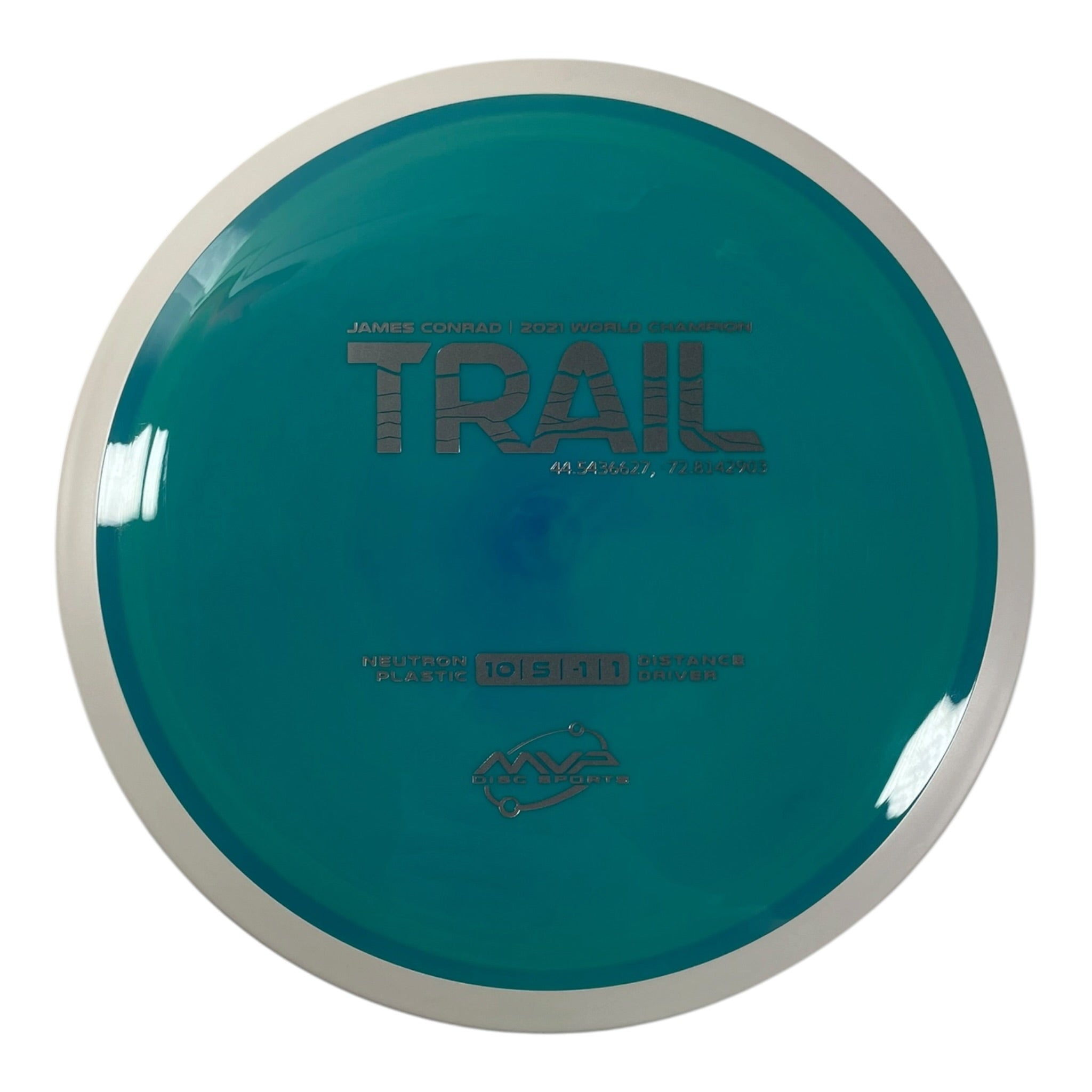 MVP Disc Sports Trail | Neutron | Teal/White 173g (Project Lab Coat) Disc Golf
