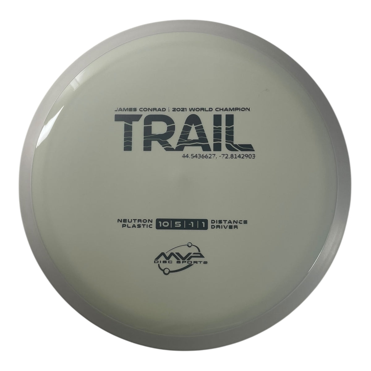 MVP Disc Sports Trail | Neutron | White/White 168g (Project Lab Coat) Disc Golf