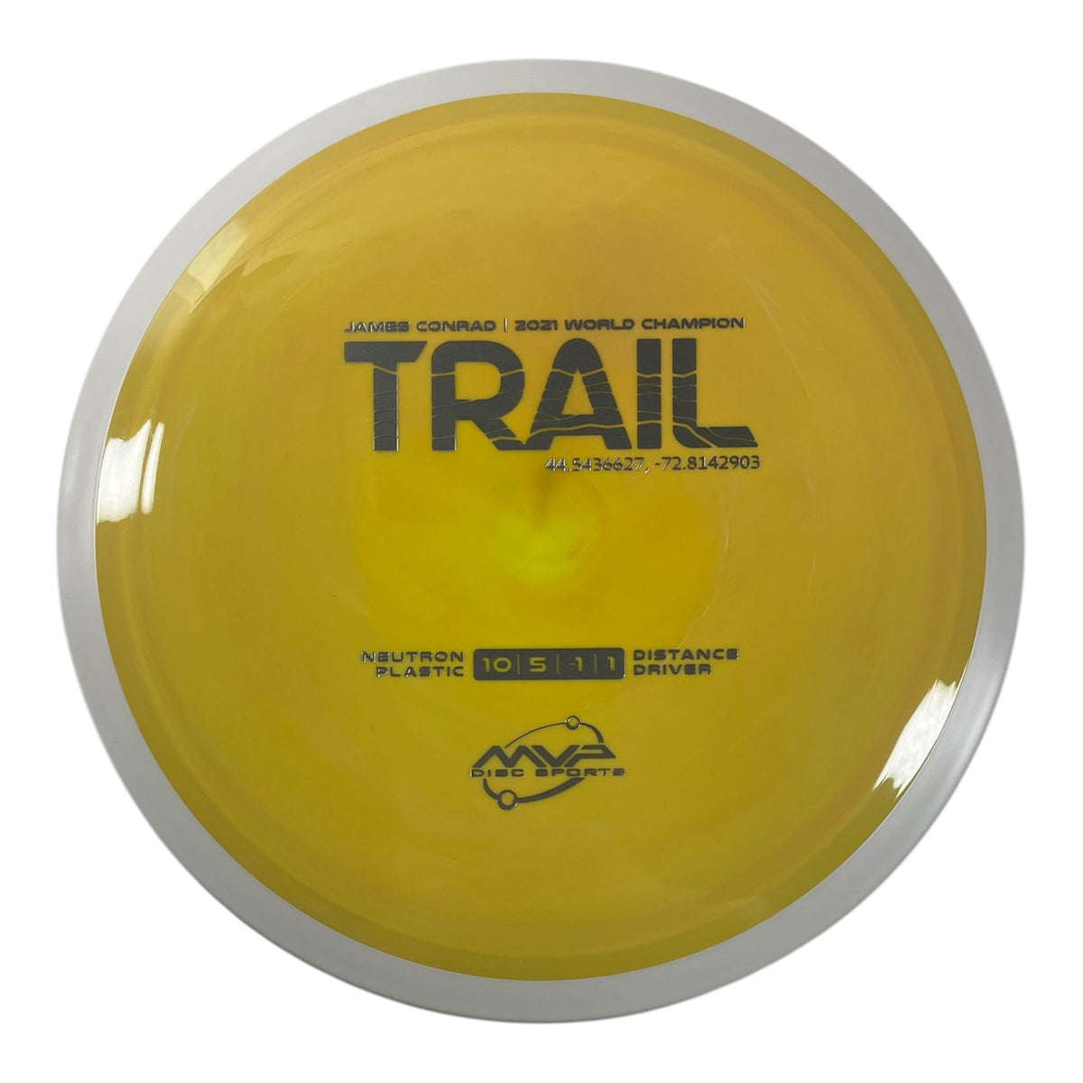MVP Disc Sports Trail | Neutron | Yellow/White 168g (Project Lab Coat) Disc Golf